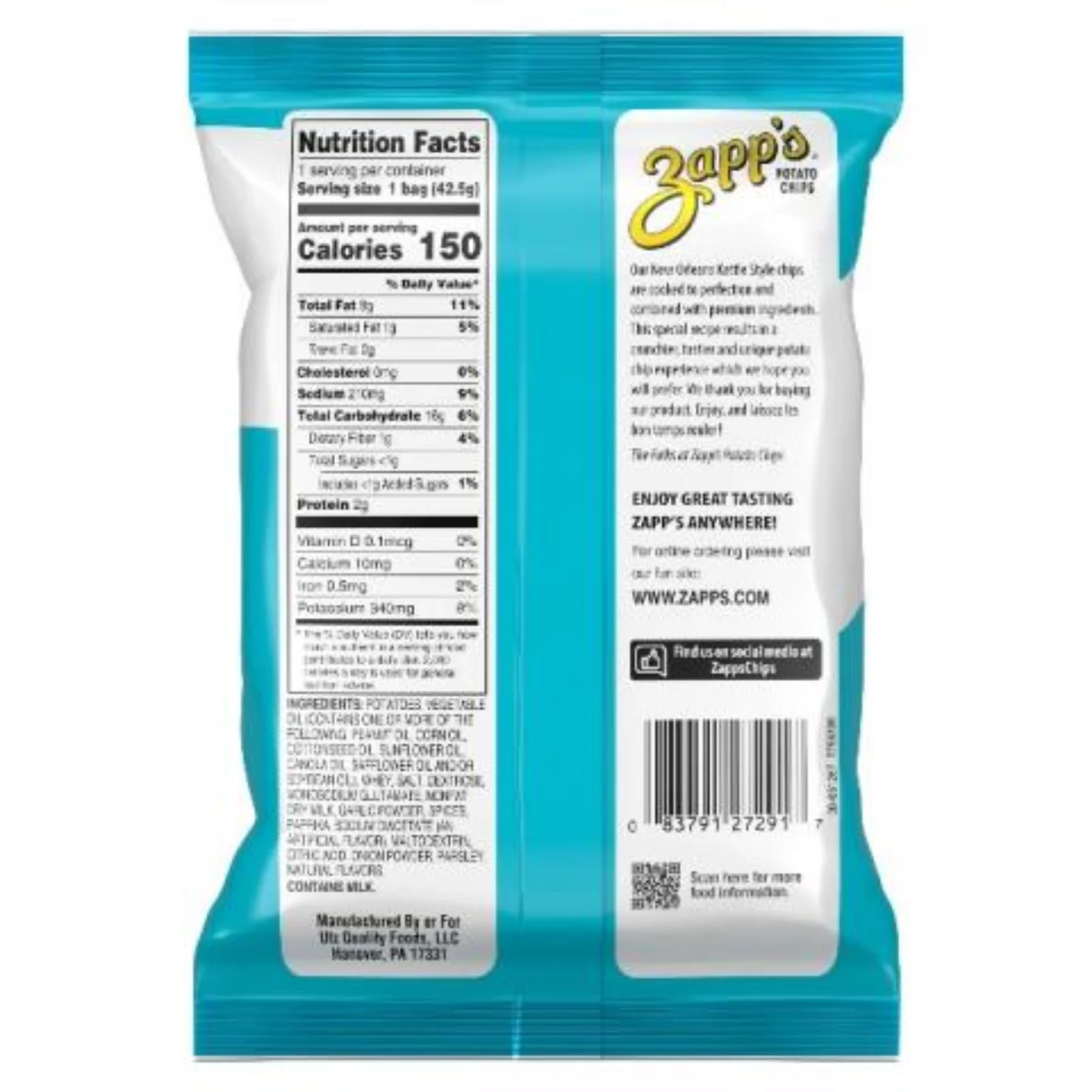 Utz Quality Foods: Zapp's and Dirty Potato Chips