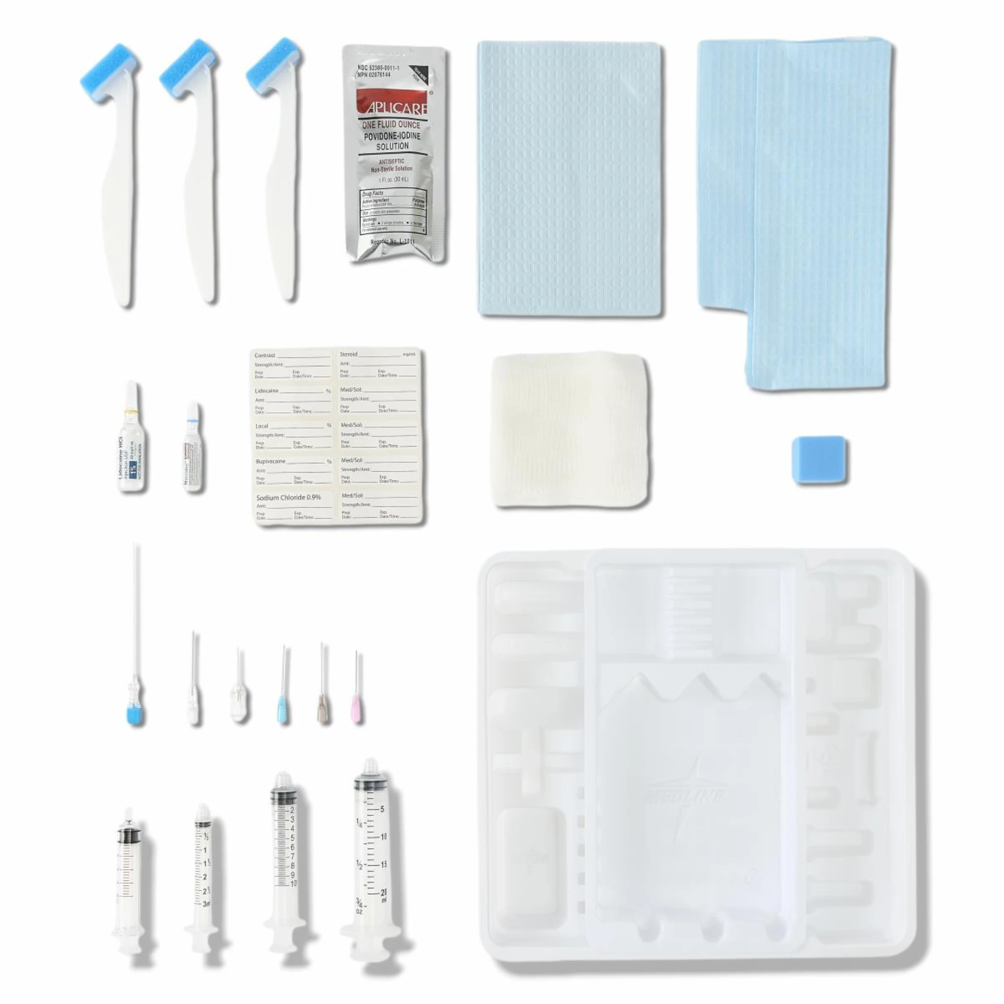 Medline Anesthesia and Spinal Trays