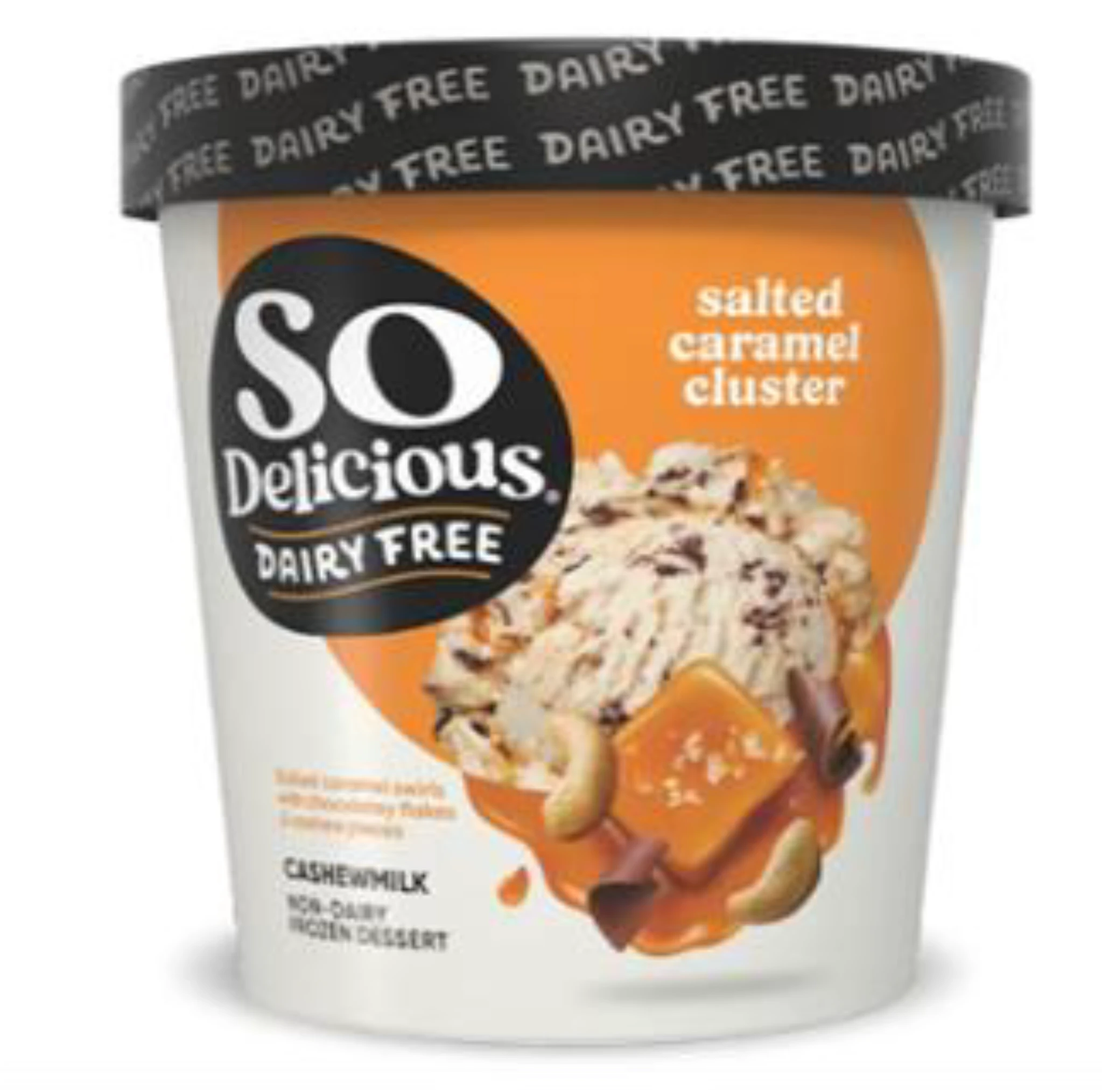 So Delicious Dairy Free Salted Caramel Cluster Cashewmilk, Non-Dairy Frozen Dessert