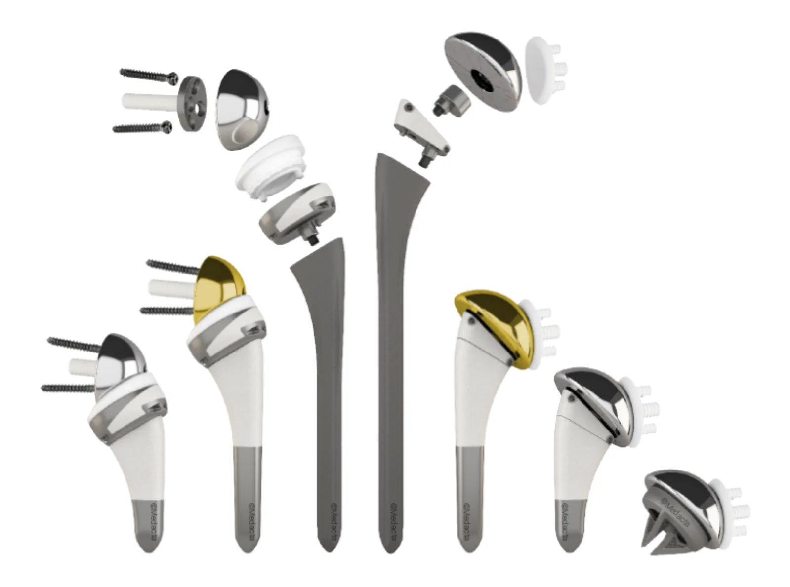 Medacta Shoulder System Short Monobloc Stem Broaches