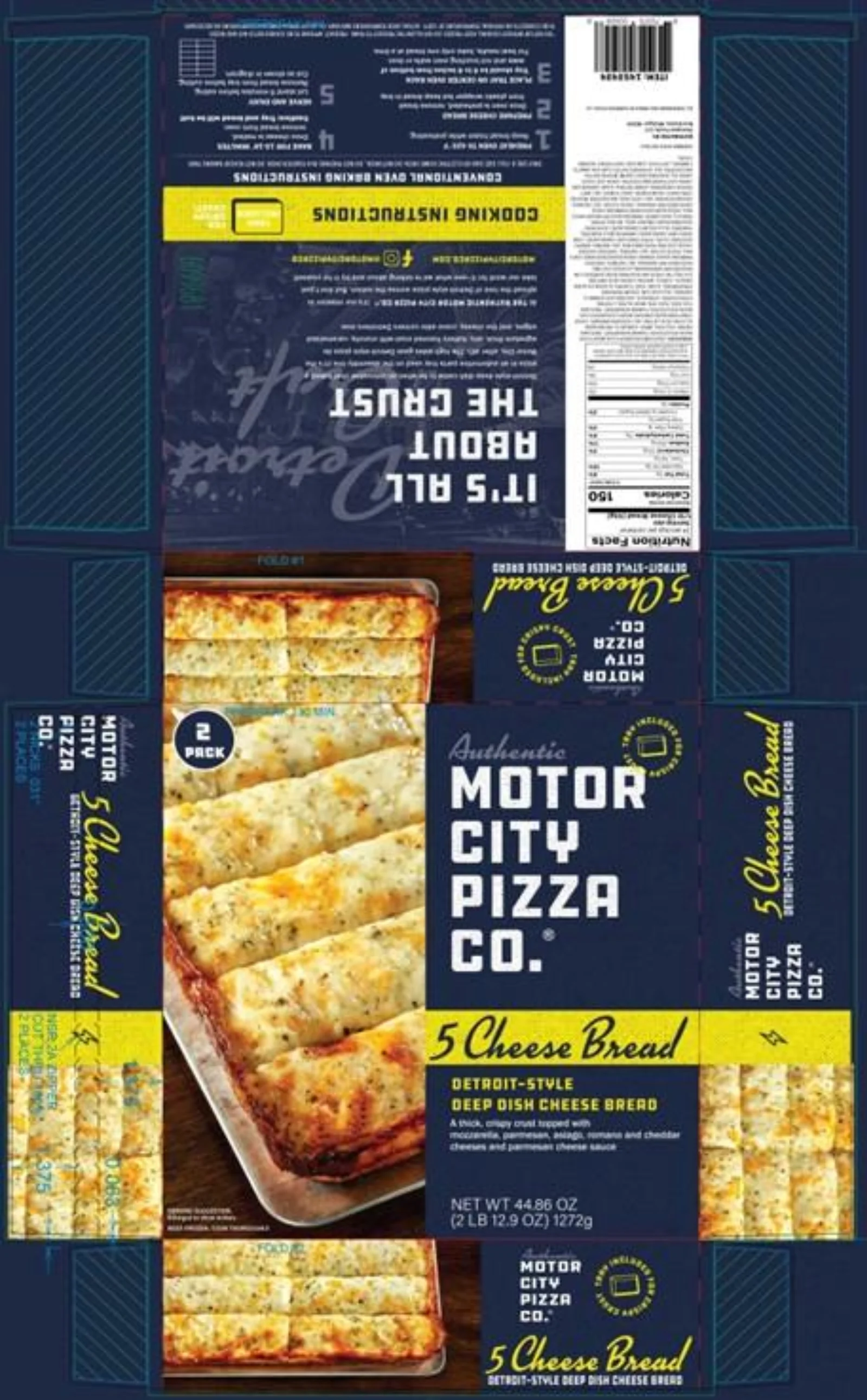 Motor City Pizza Co. 5 Cheese Bread