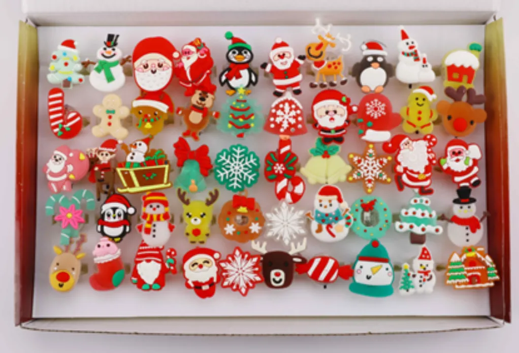 Coluans Christmas Light-Up Rings