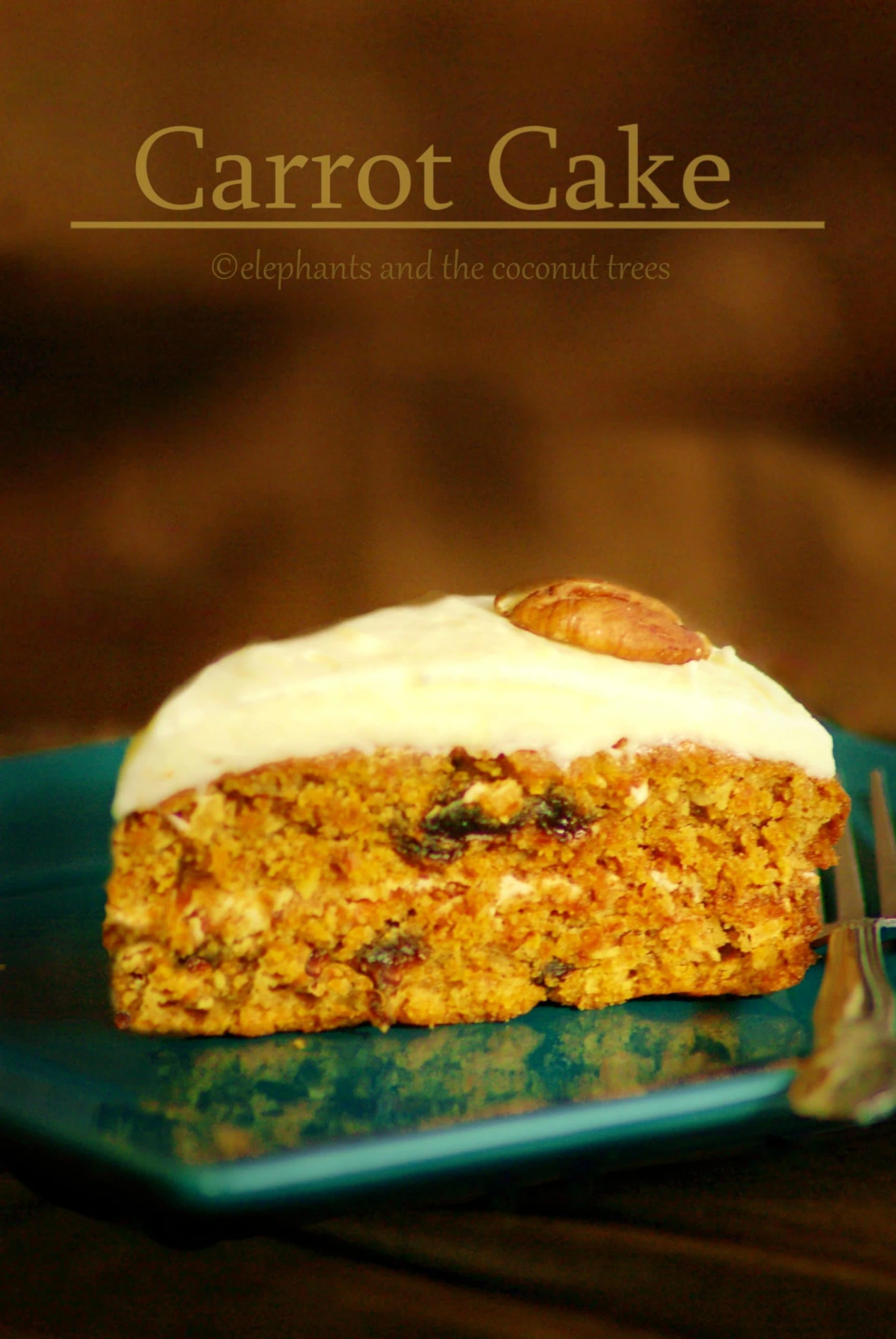 Elegant Foods Carrot Cake, Coconut Flakes, and Golden Raisins