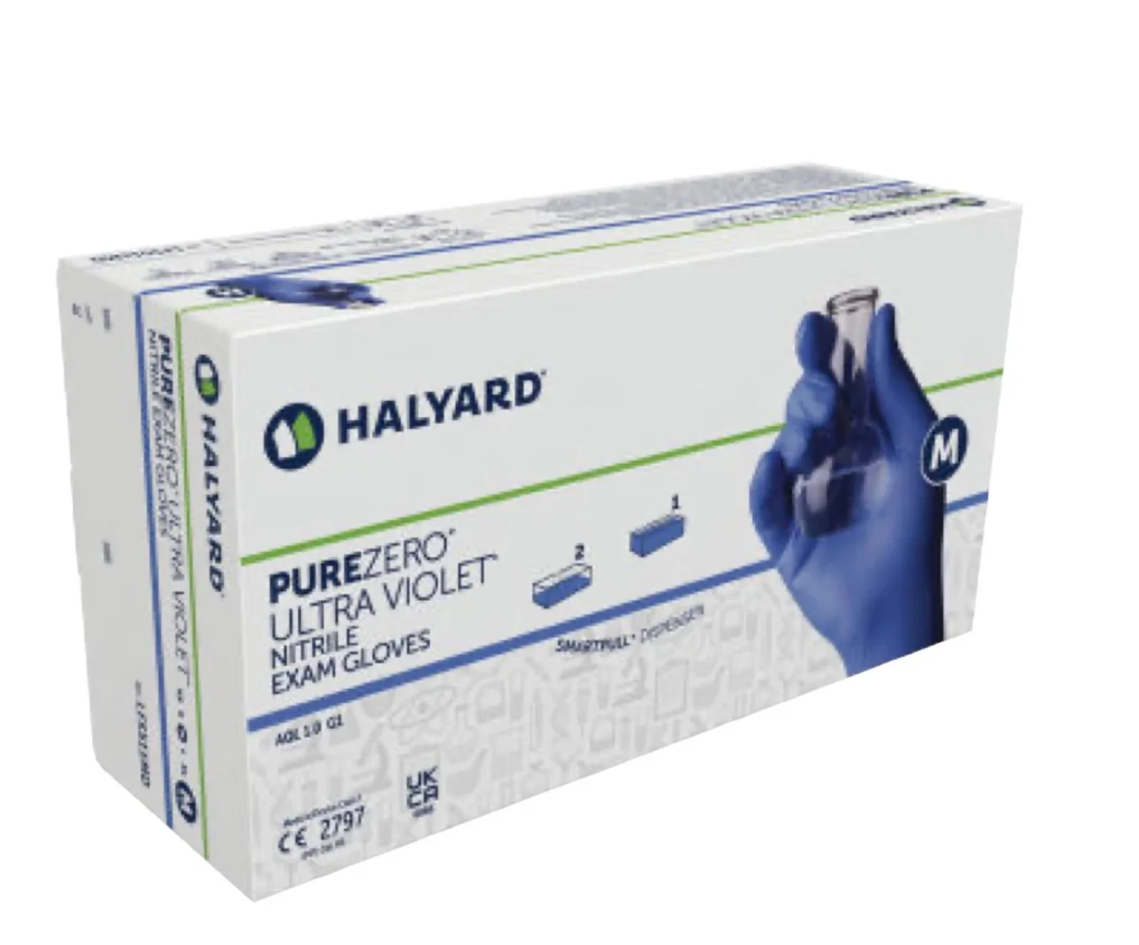 Halyard Purezero Ultraviolet Nitrile Exam Gloves