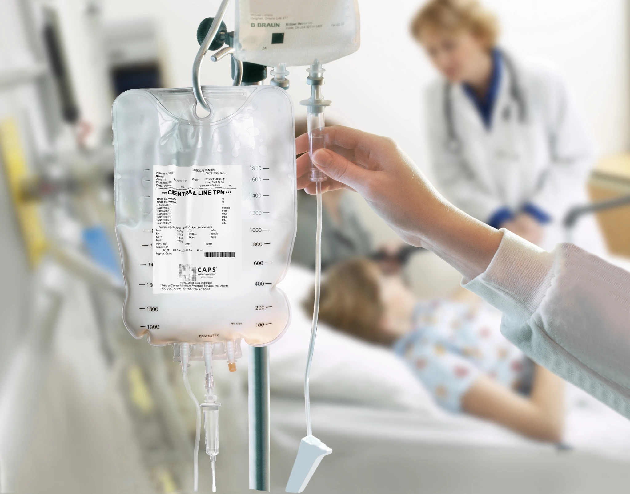 Central Admixture Pharmacy Services Pediatric Total Parenteral Nutrition Bags