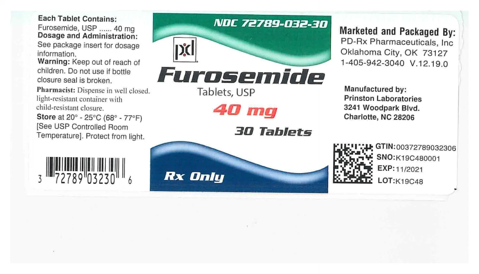 Furosemide Tablets USP 40 mg