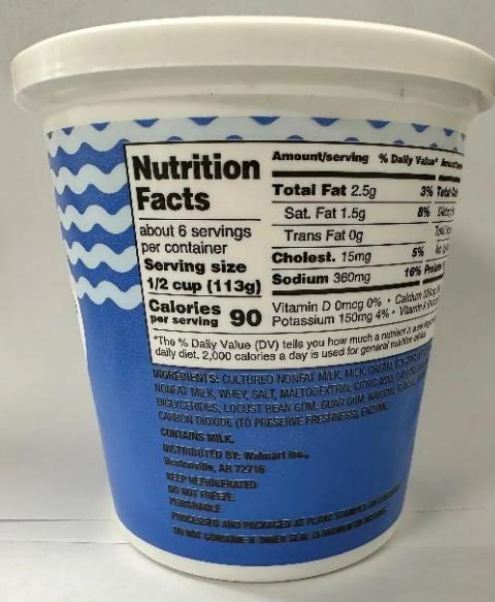 Great Value Fat Free Cottage Cheese
