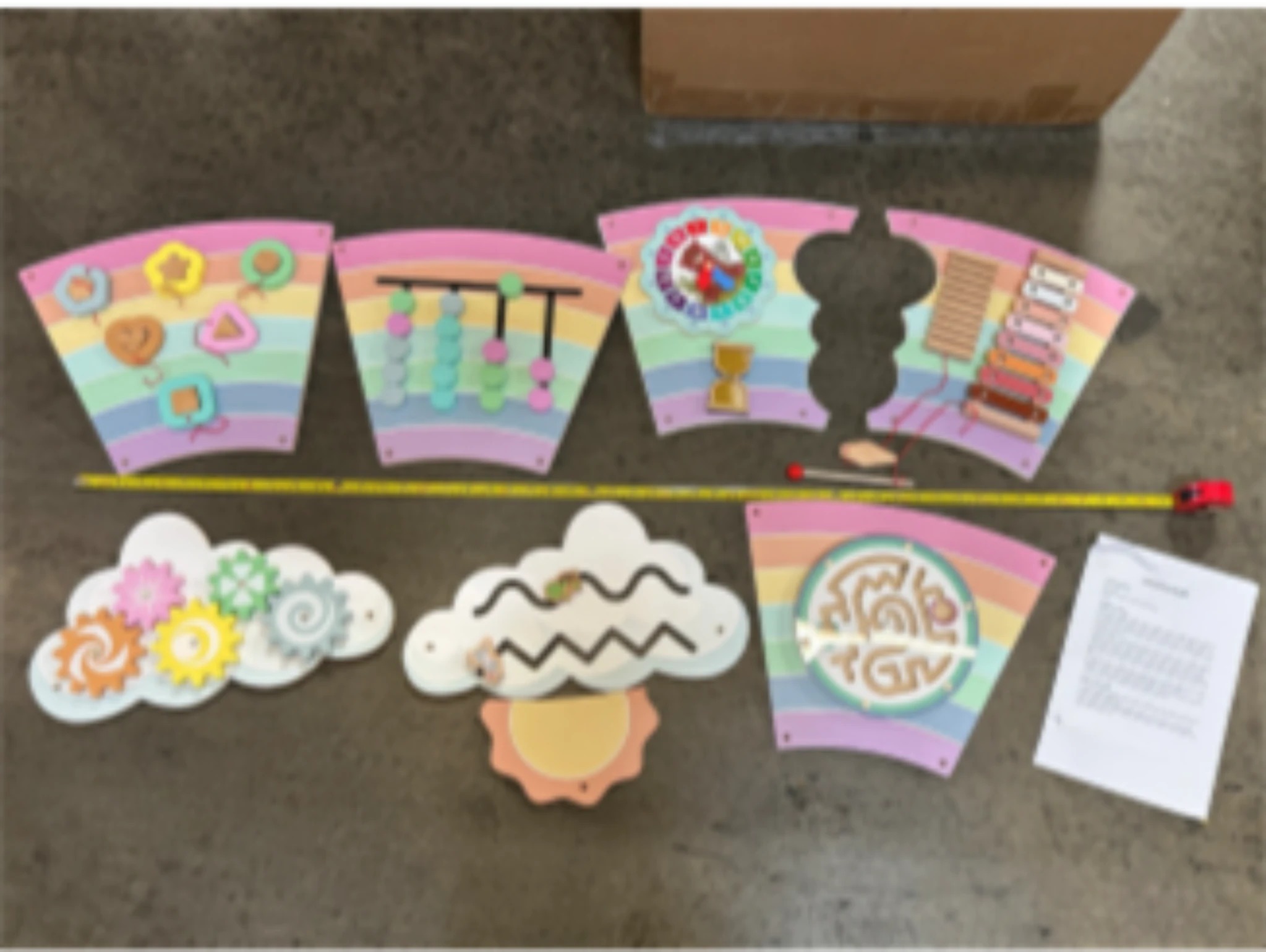 Justforjoyful Rainbow Wall Toys