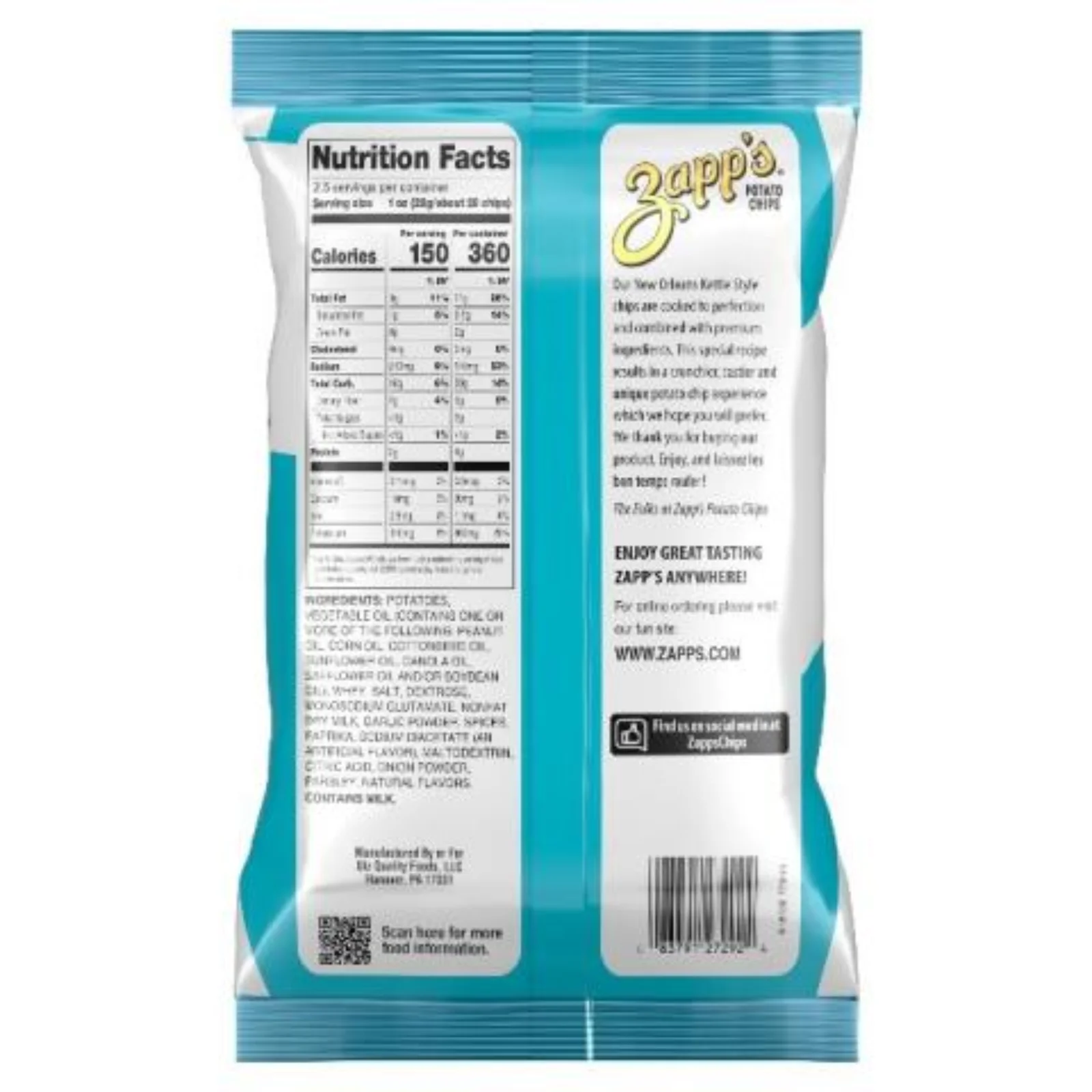 Utz Quality Foods: Zapp's and Dirty Potato Chips