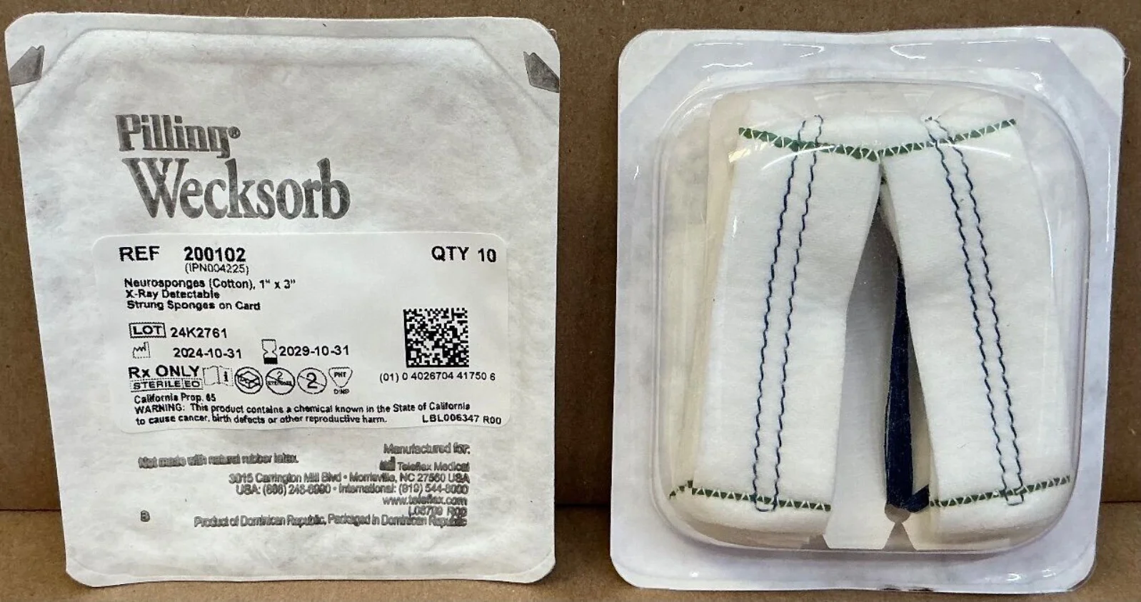 Pilling Wecksorb Neurosponges