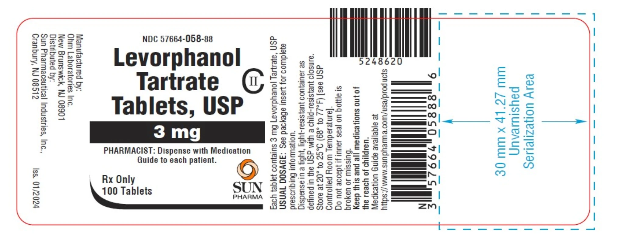 Xyvona (levorphanol tartrate) 2mg Tablets