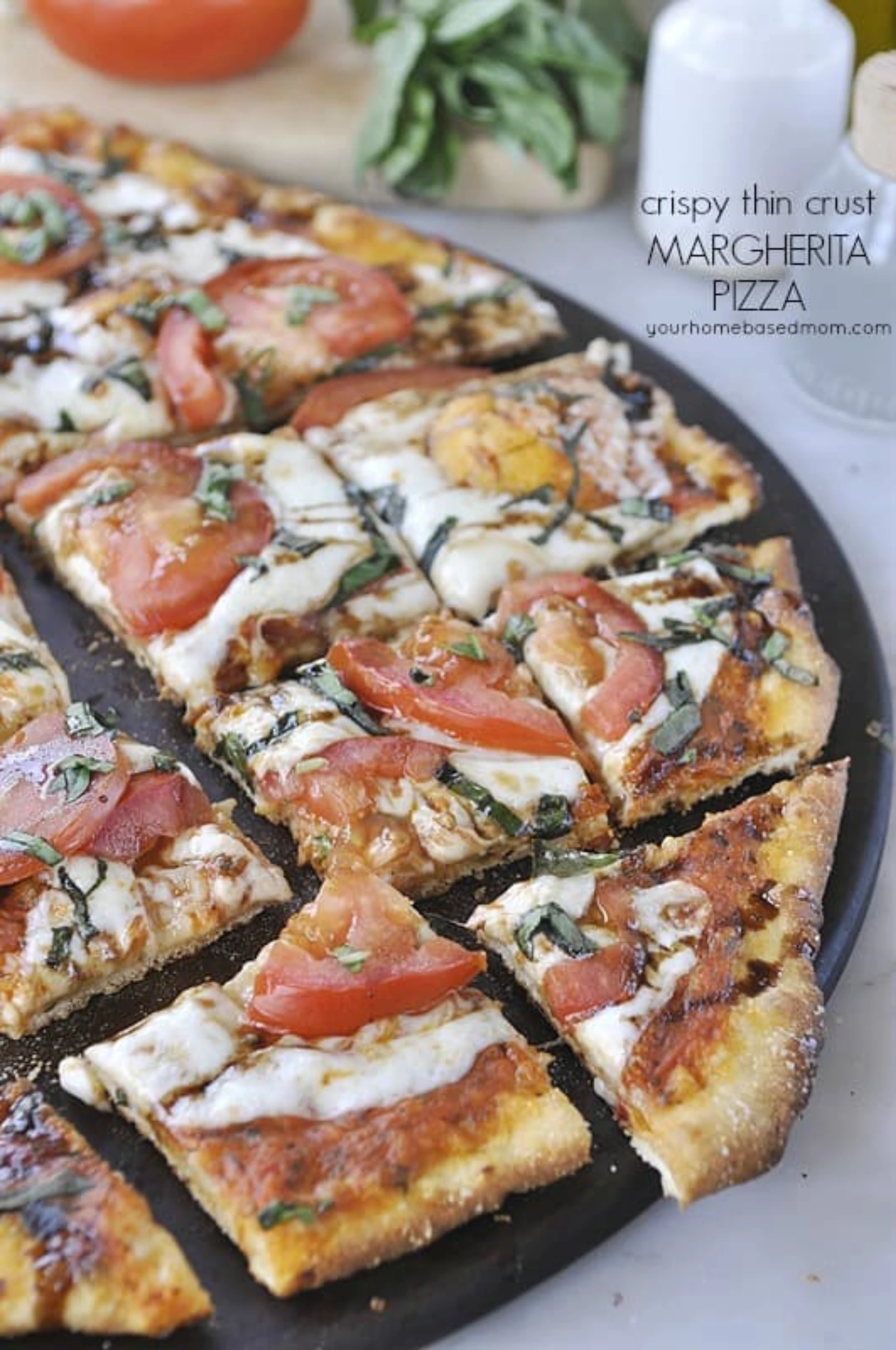 Rose and Shore Margarita Thin Crust Pizza