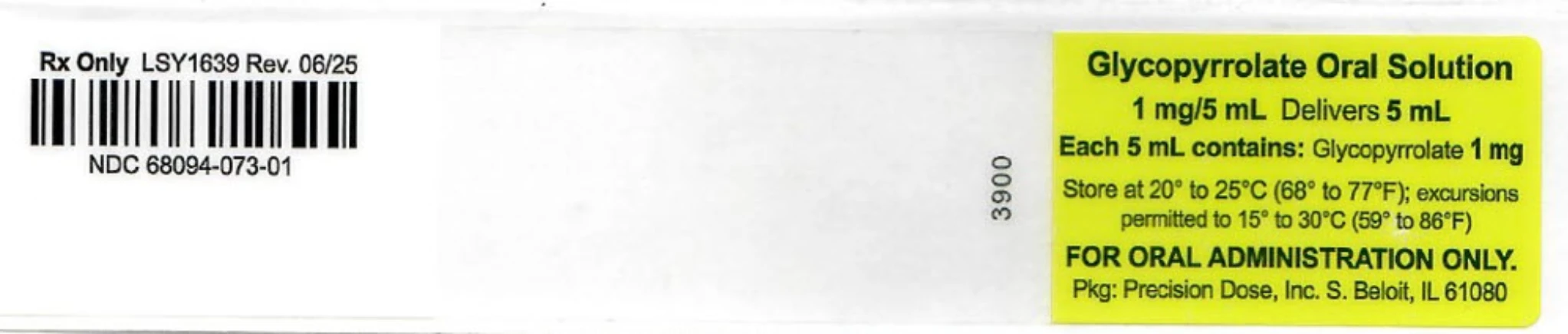 Precision Dose Glycopyrrolate Oral Solution