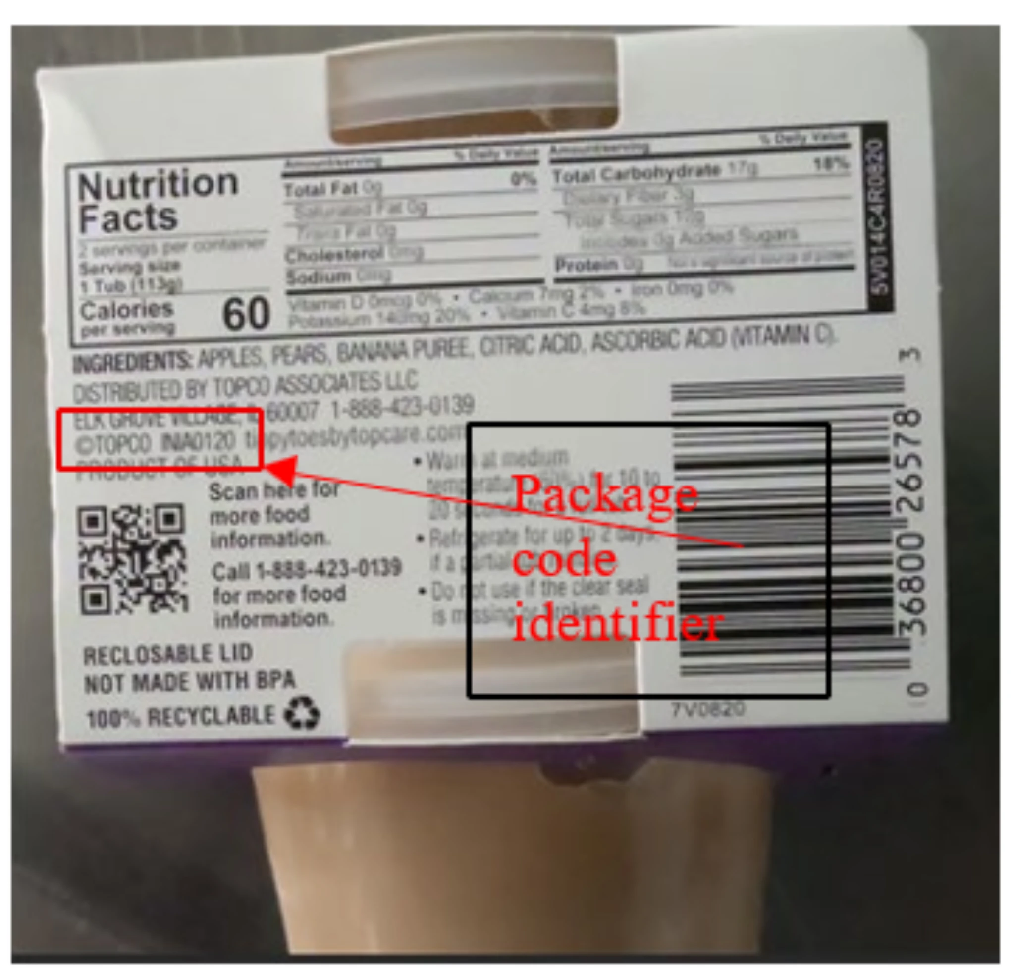Label photo