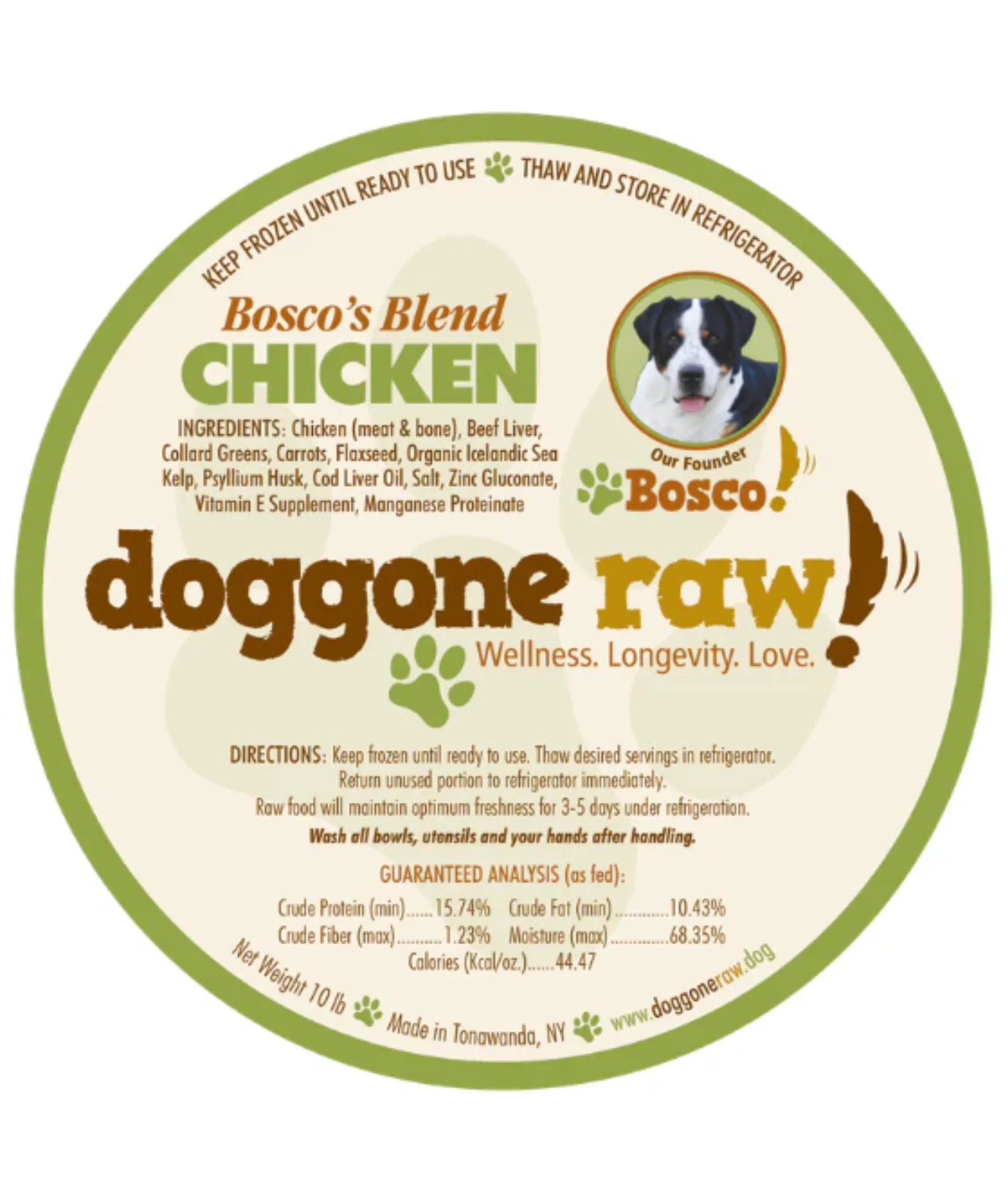 Bosco's Blend Chicken Doggone Raw
