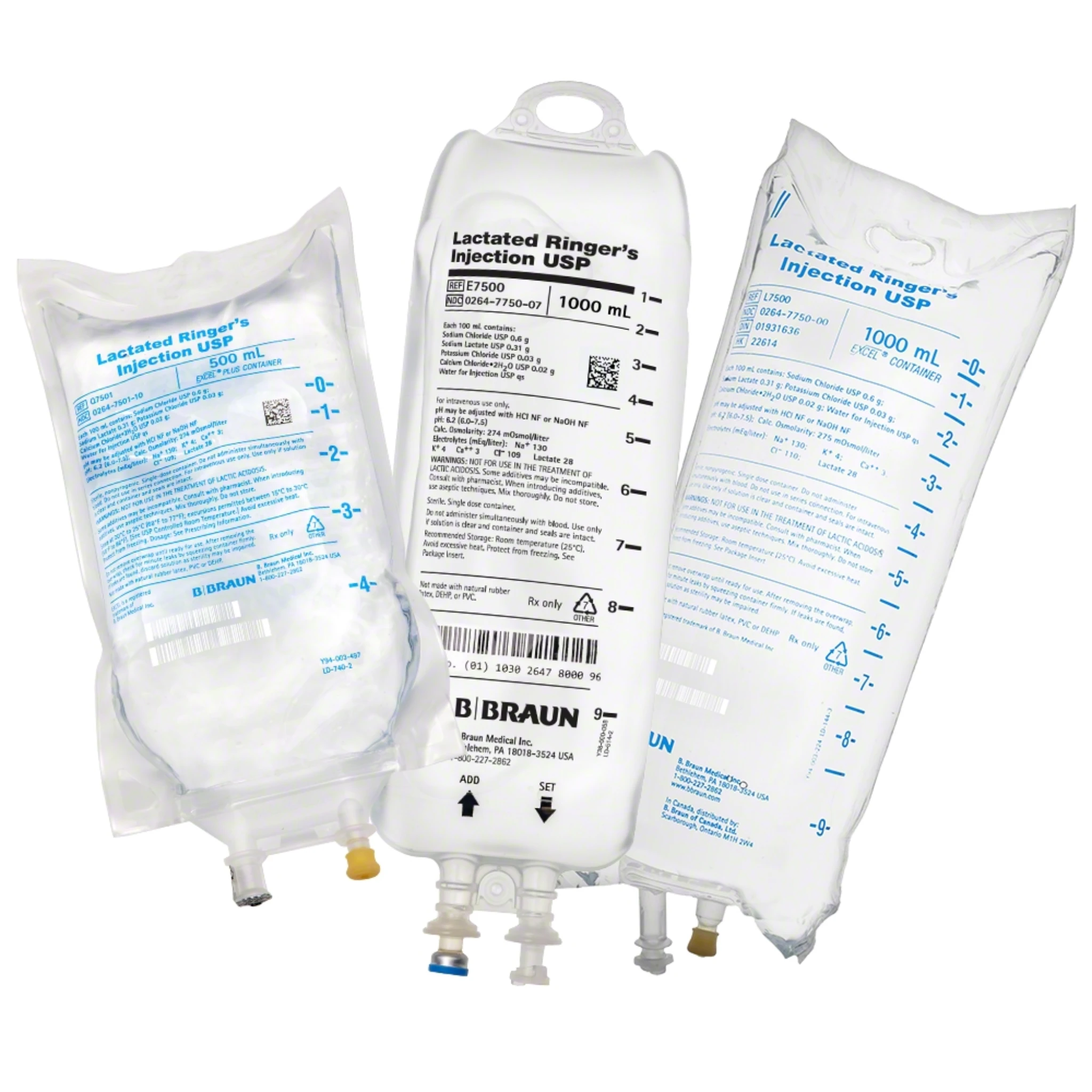 B. Braun Sterile Water, Dextrose, Sodium Chloride and Lactated Ringer's Injections and Irrigation
