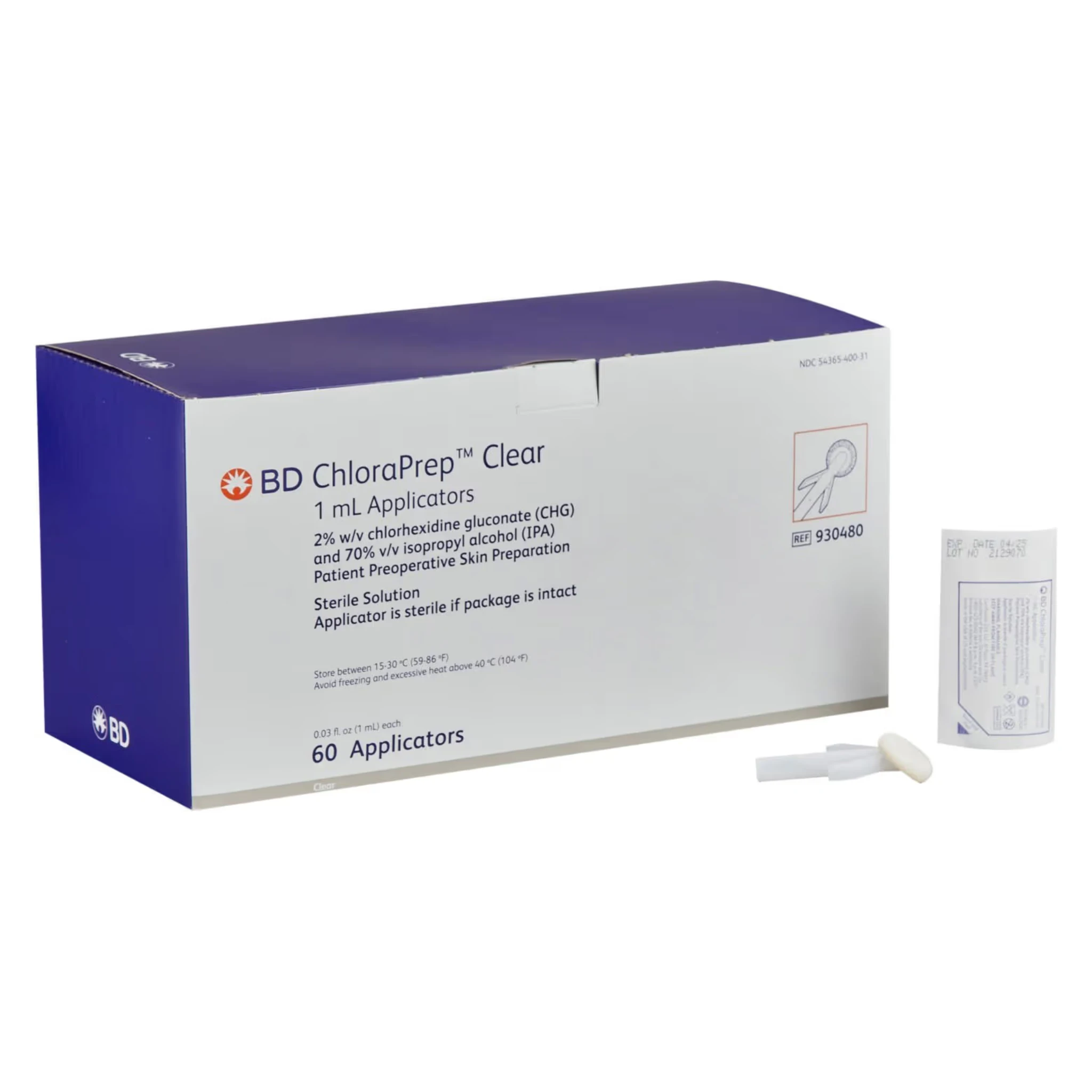 BD ChloraPrep Clear Applicators
