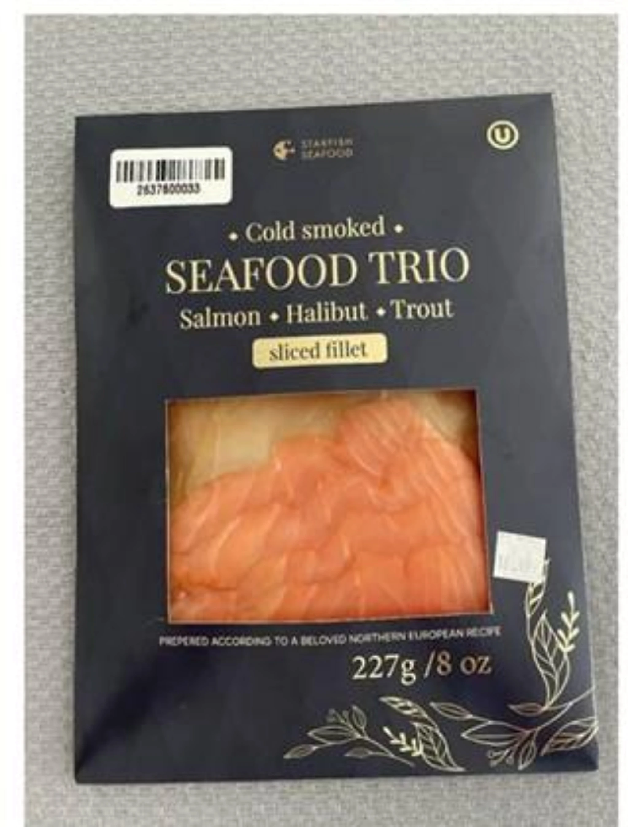 Starfish Seafood Trio – Cold Smoked Salmon, Halibut, Trout
