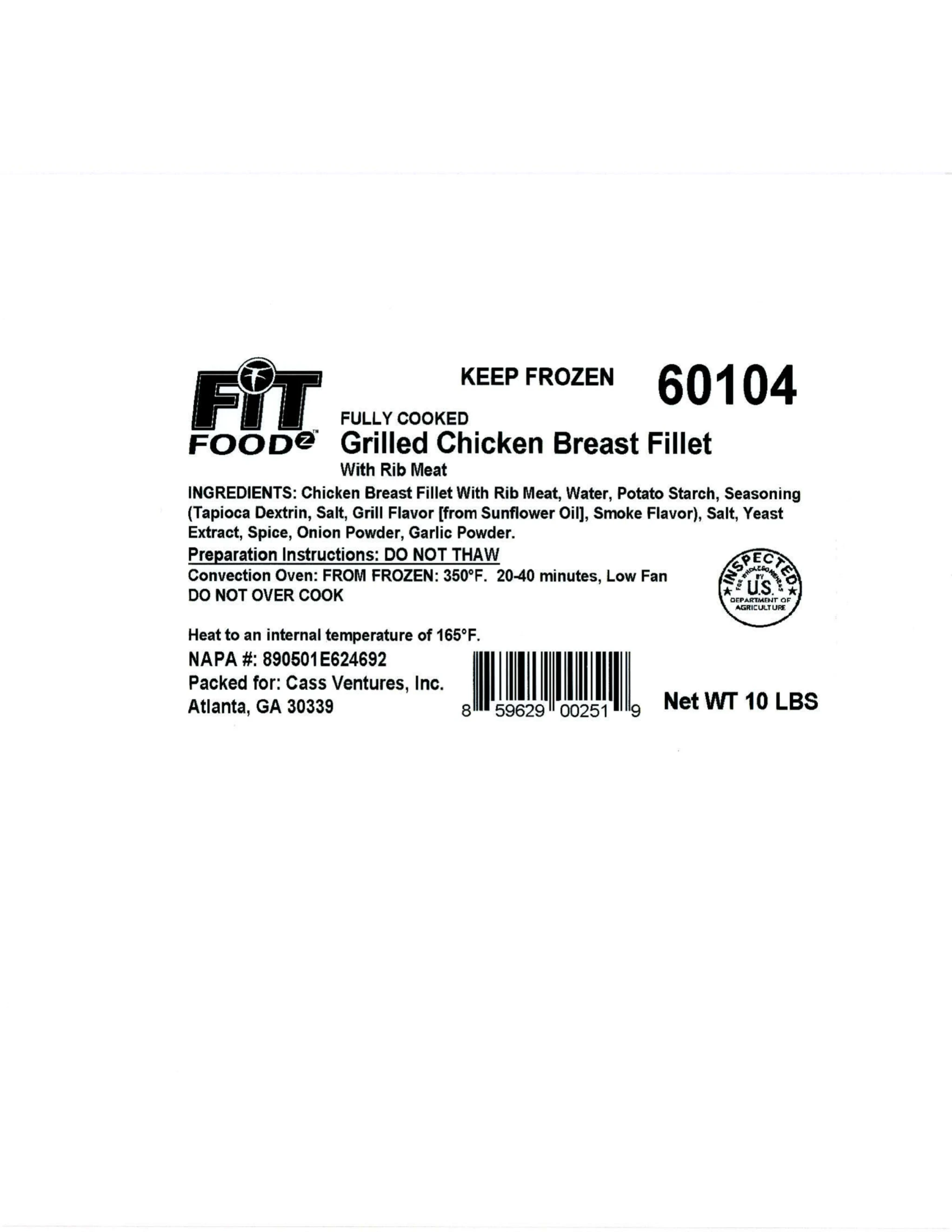 Suzanna's Kitchen Ready-To-Eat Grilled Chicken Breast Fillets