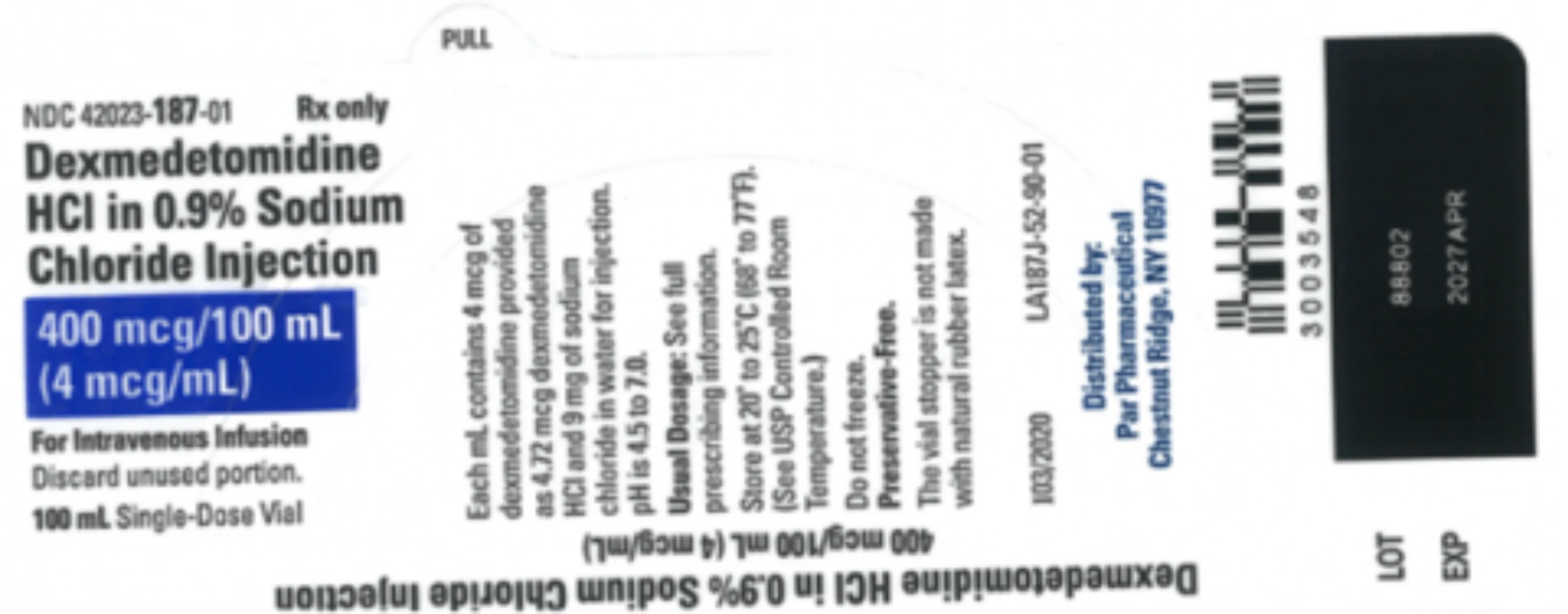 Endo Dexmedetomidine HCl in 0.9% Sodium Chloride Injection