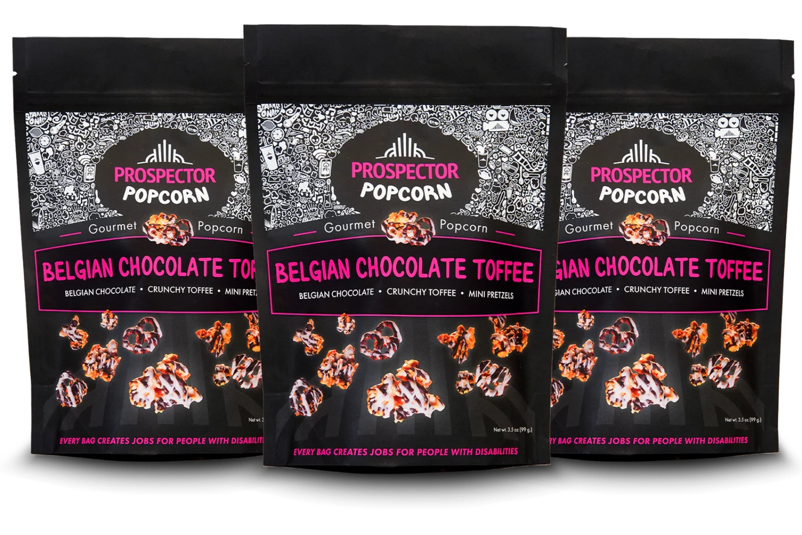Prospector Popcorn Belgian Chocolate Toffee