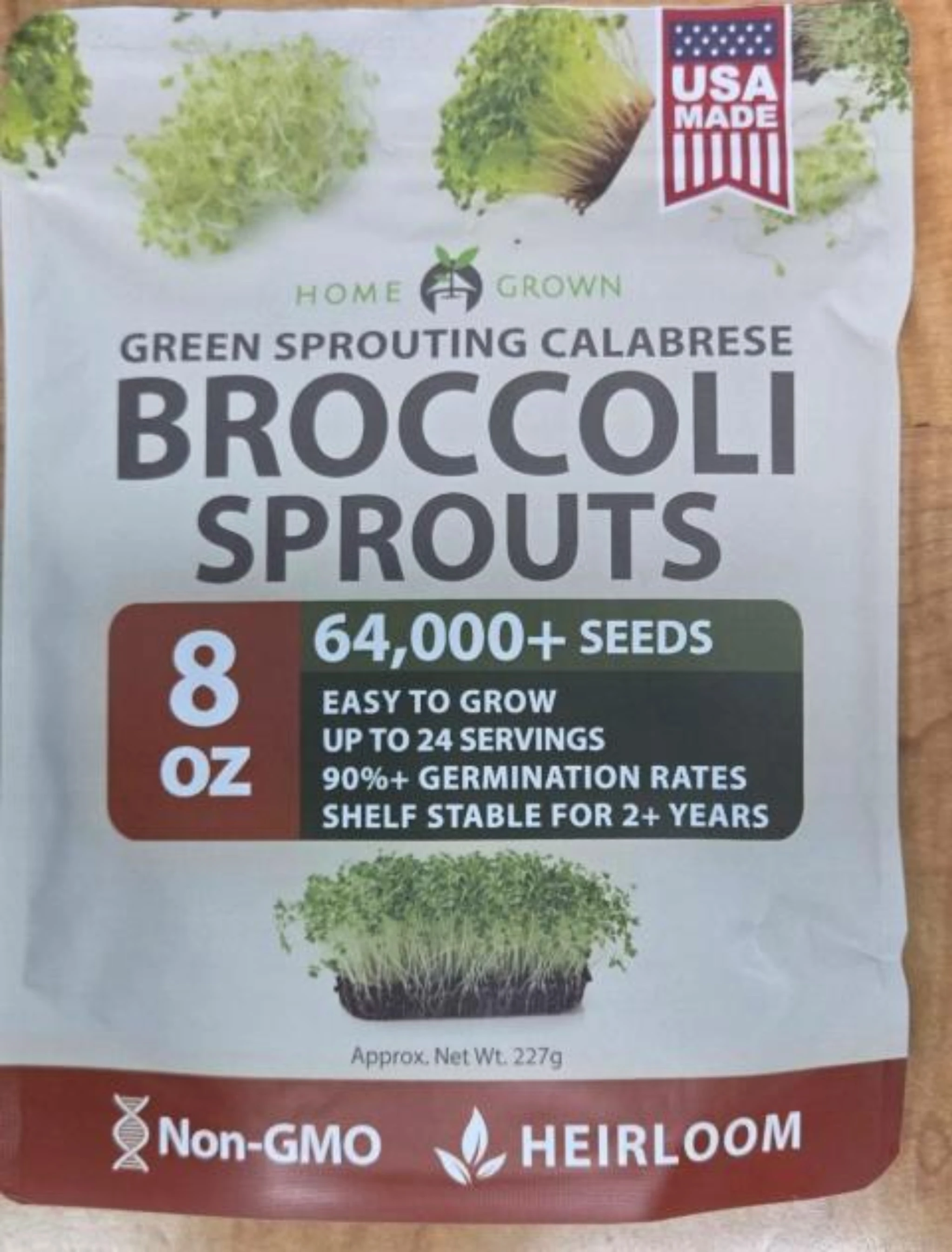 HOME GROWN Green Sprouting Calabrese Broccoli Seeds