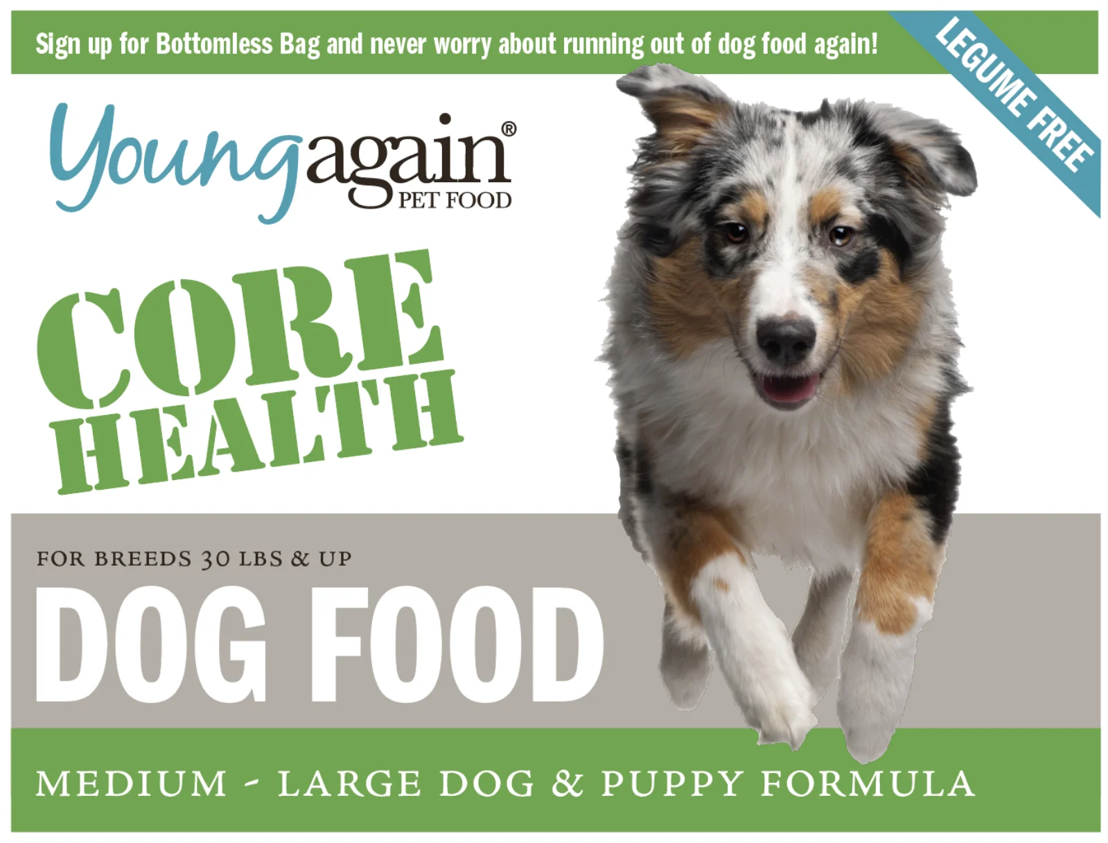Young Again Pet Food Core Health Dog Food