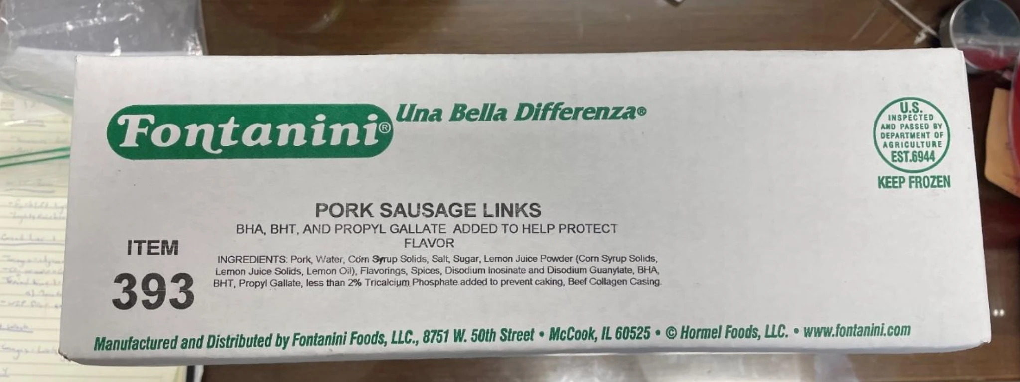 Fontanini Pork Sausage Links