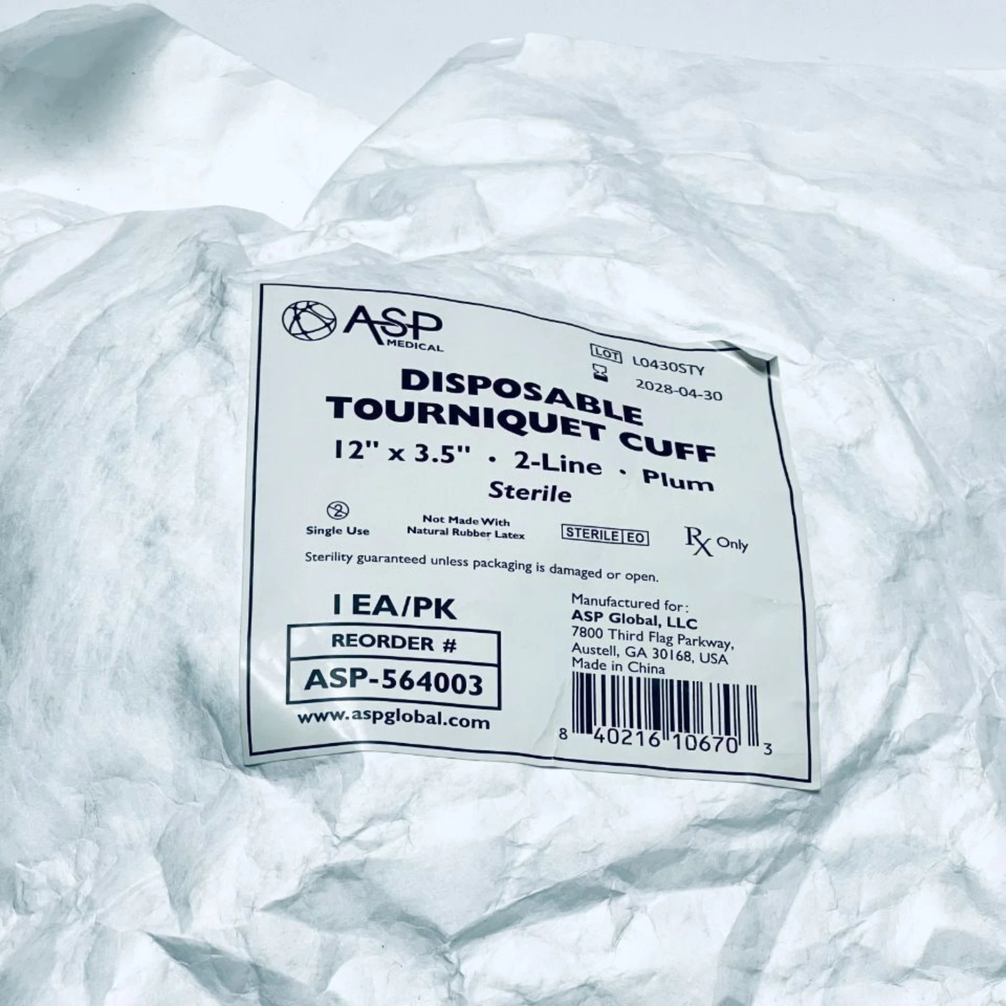 Expressaire and ASP Global Disposable Tourniquet Cuffs