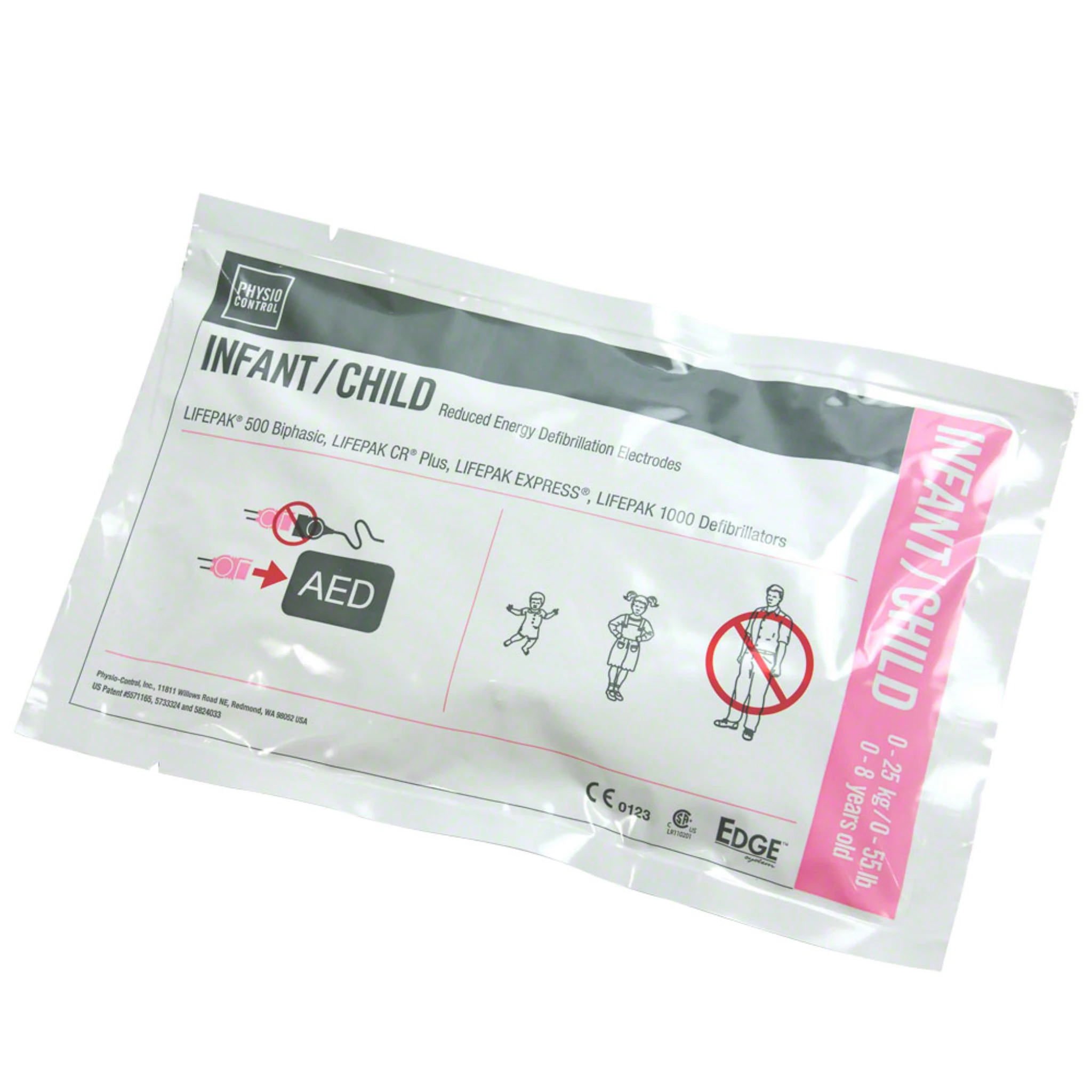 Physio-Control Infant/Child Reduced Energy Defibrillation Electrodes