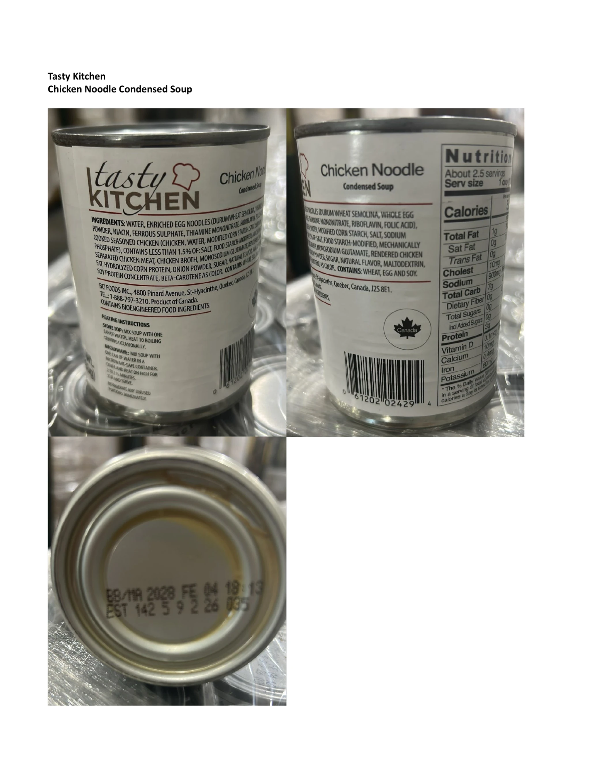 Tasty Kitchen Chicken Noodle Condensed Soup