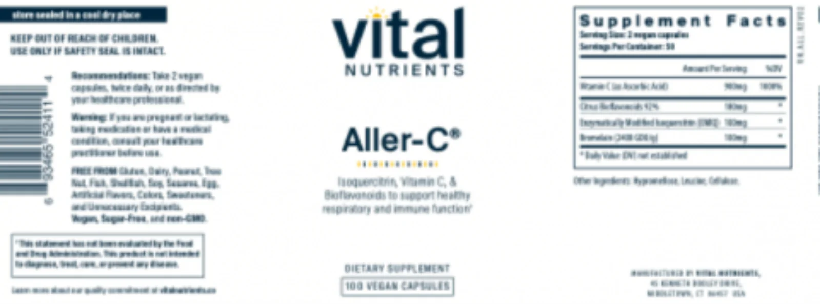 Vital Nutrients Aller-C