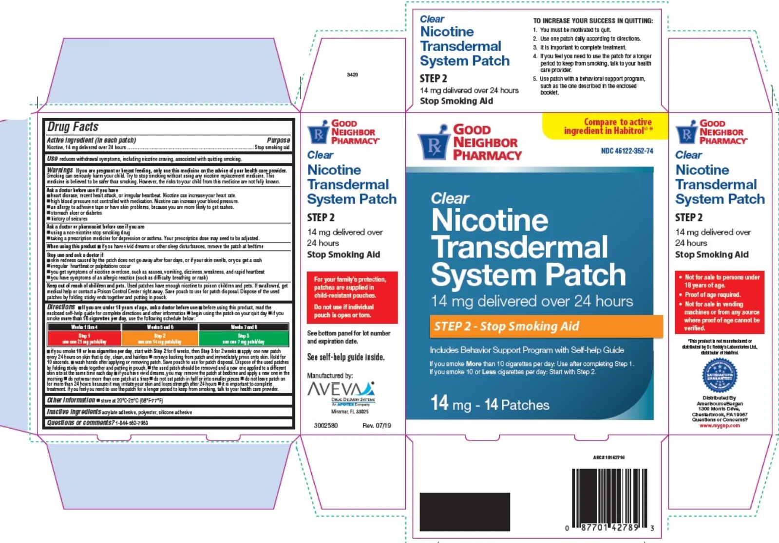 Nicotine Transdermal System Patch 14 mg