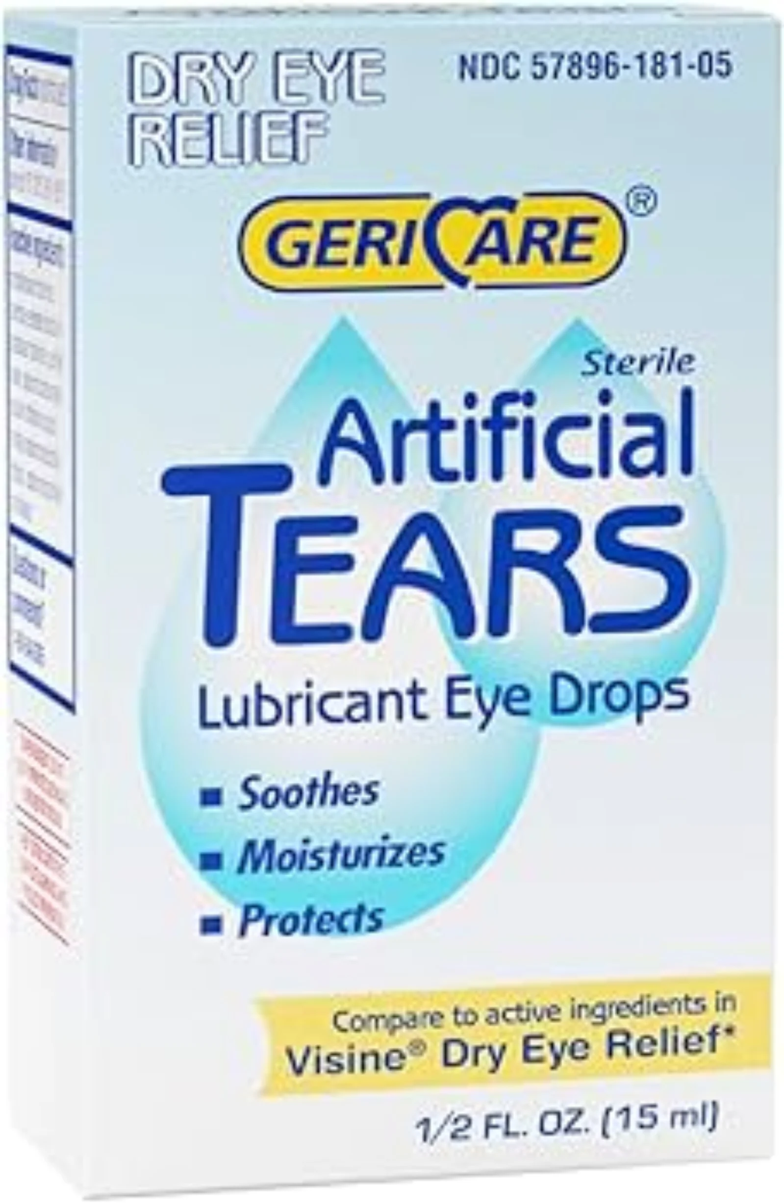 Geri-Care Artificial Tears Lubricant Eye Drops