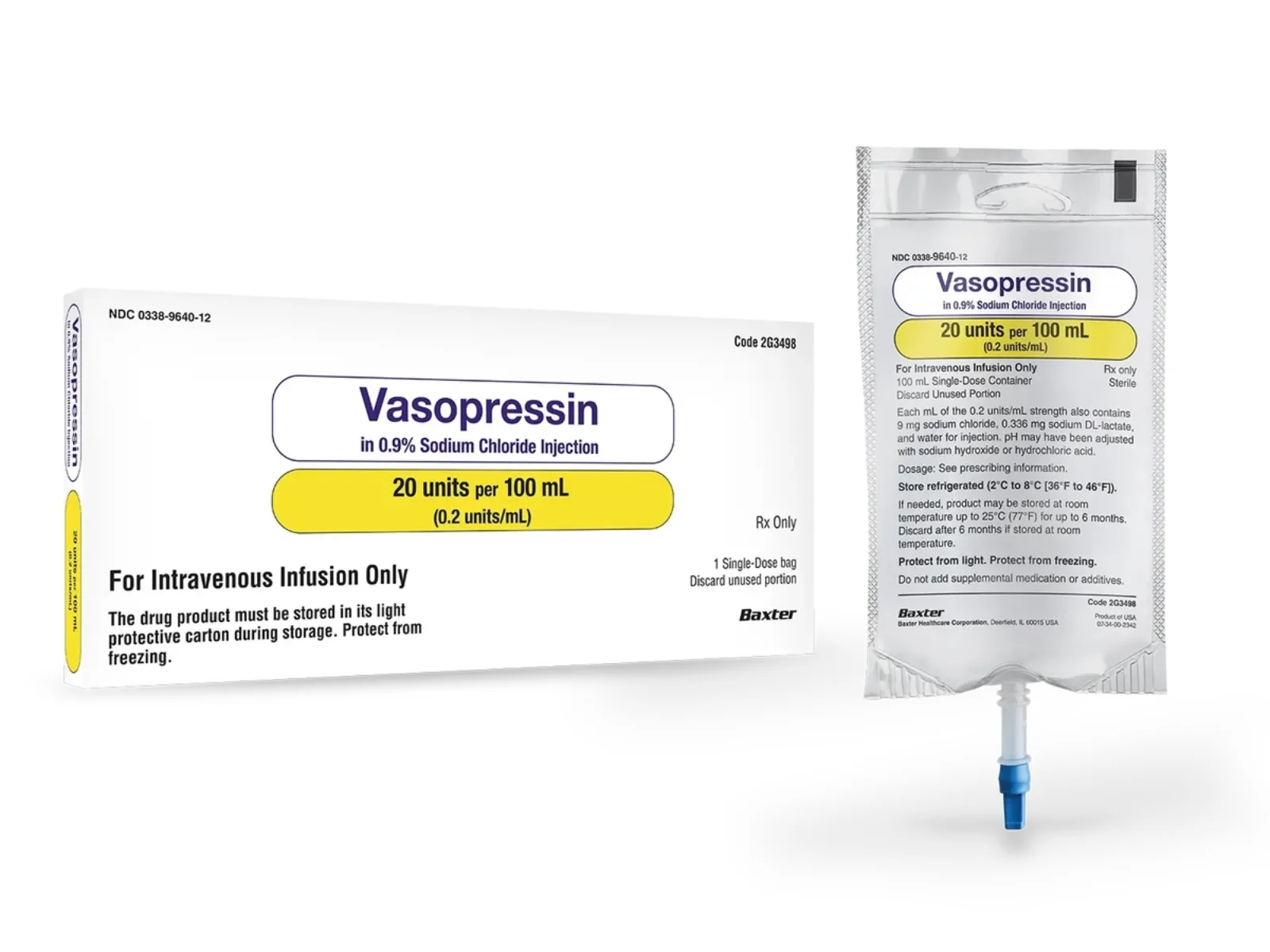Vasopressin 2 Units/2 mL Syringes