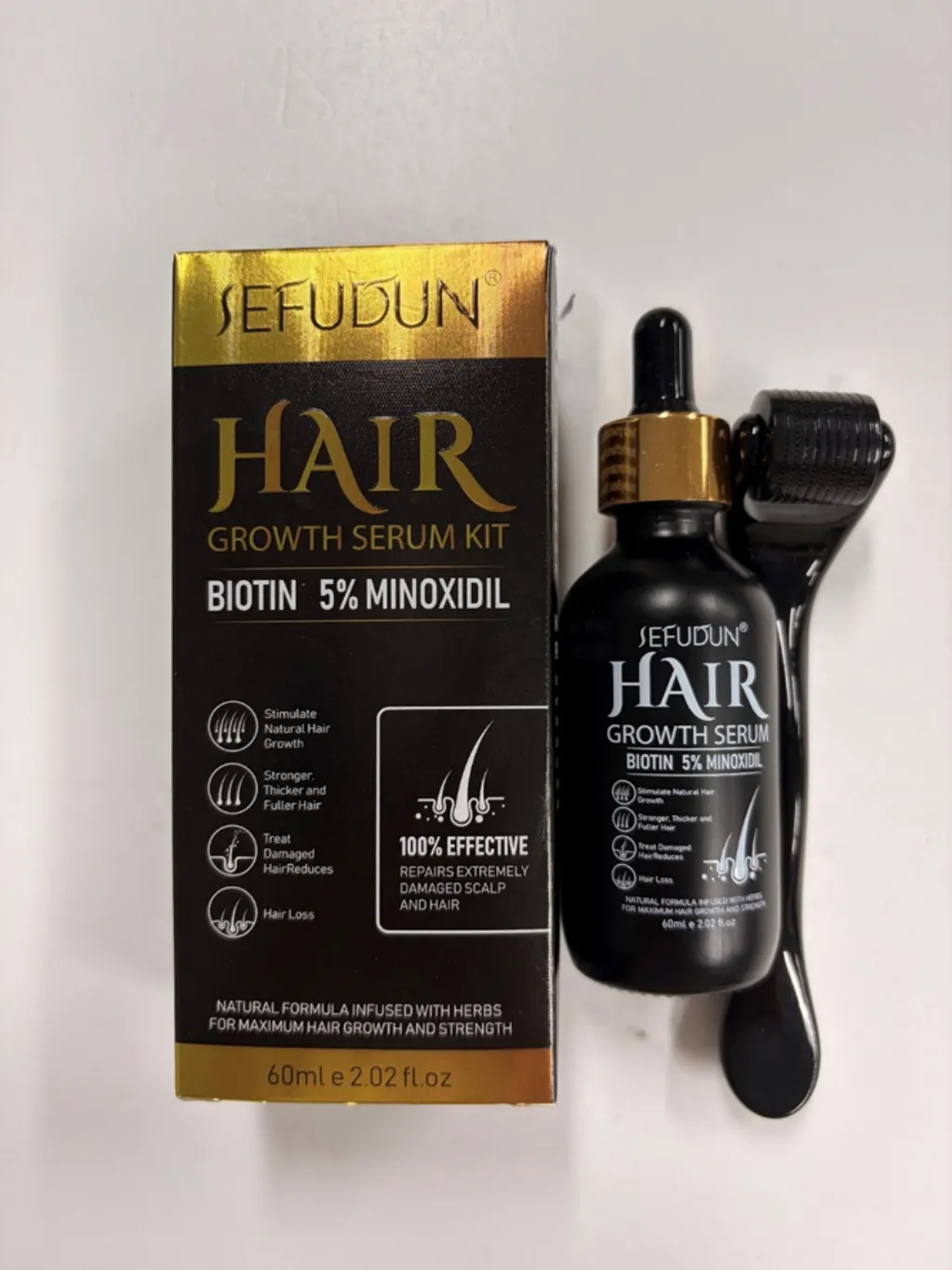 Sefudun 5% Minoxidil Hair Growth Serum Kit