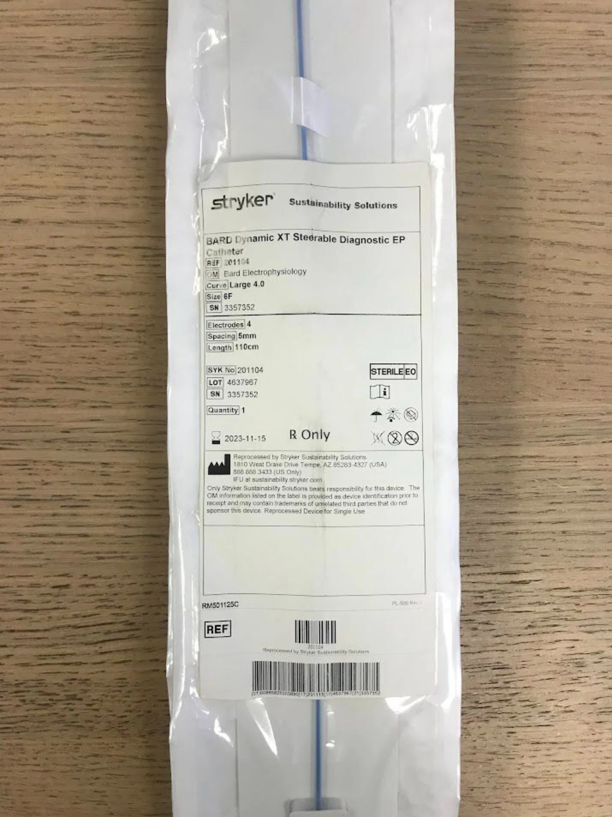 Stryker Sustainability Solutions Bard EP XT Decapolar Steerable Diagnostic EP Catheter