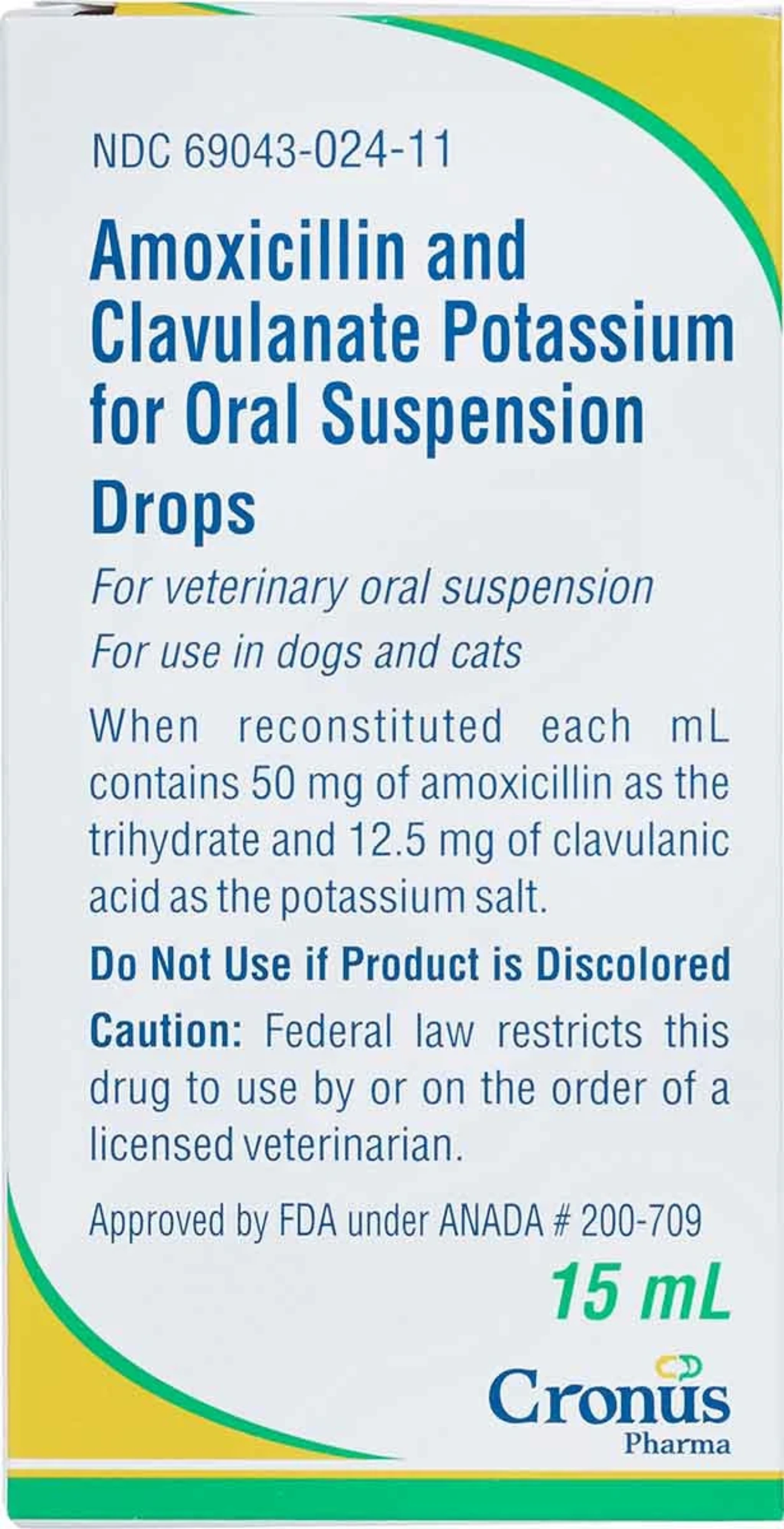 Covetrus and VetOne Amoxicillin and Clavulanate Potassium Oral Suspension Drops for Dogs and Cats