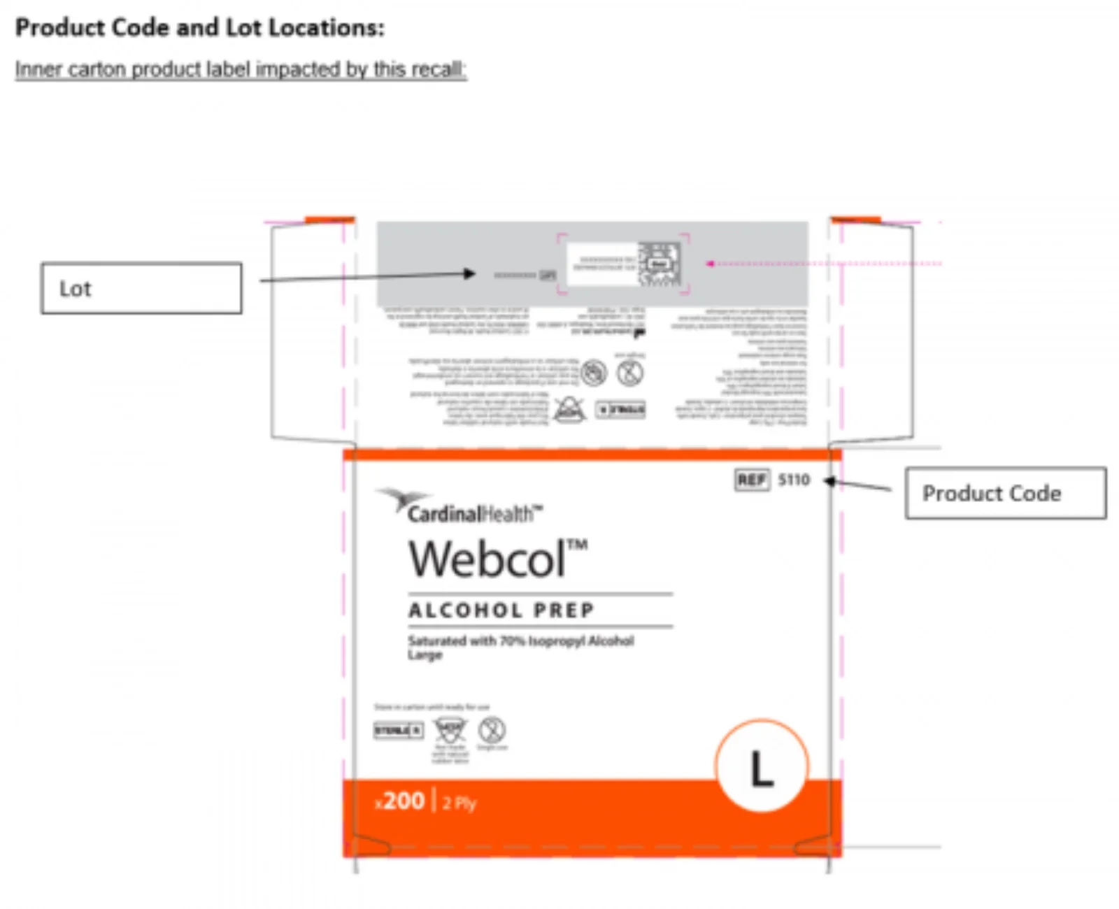 Webcol Large Alcohol Prep Pads