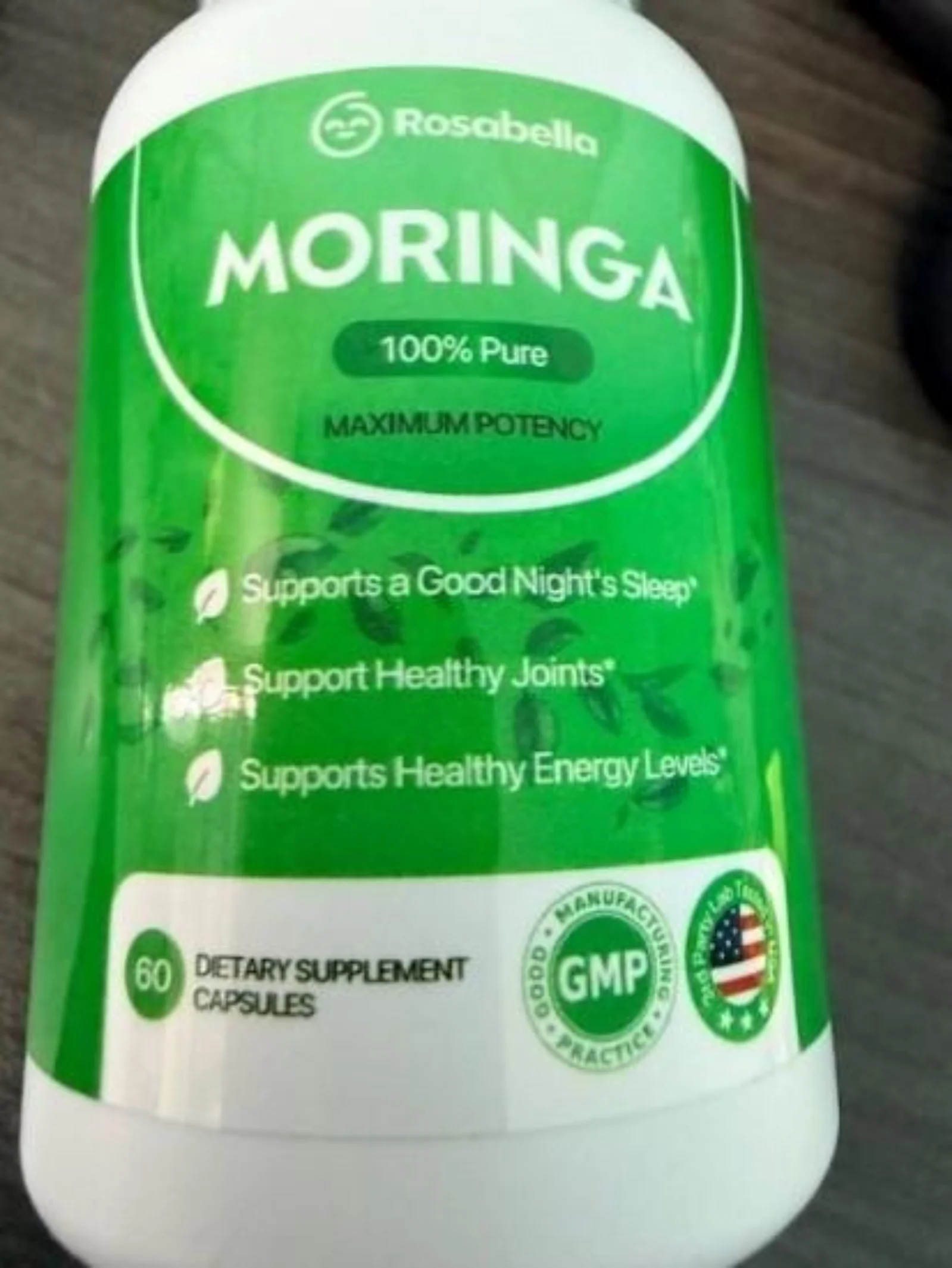Rosabella Moringa Dietary Supplement Capsules