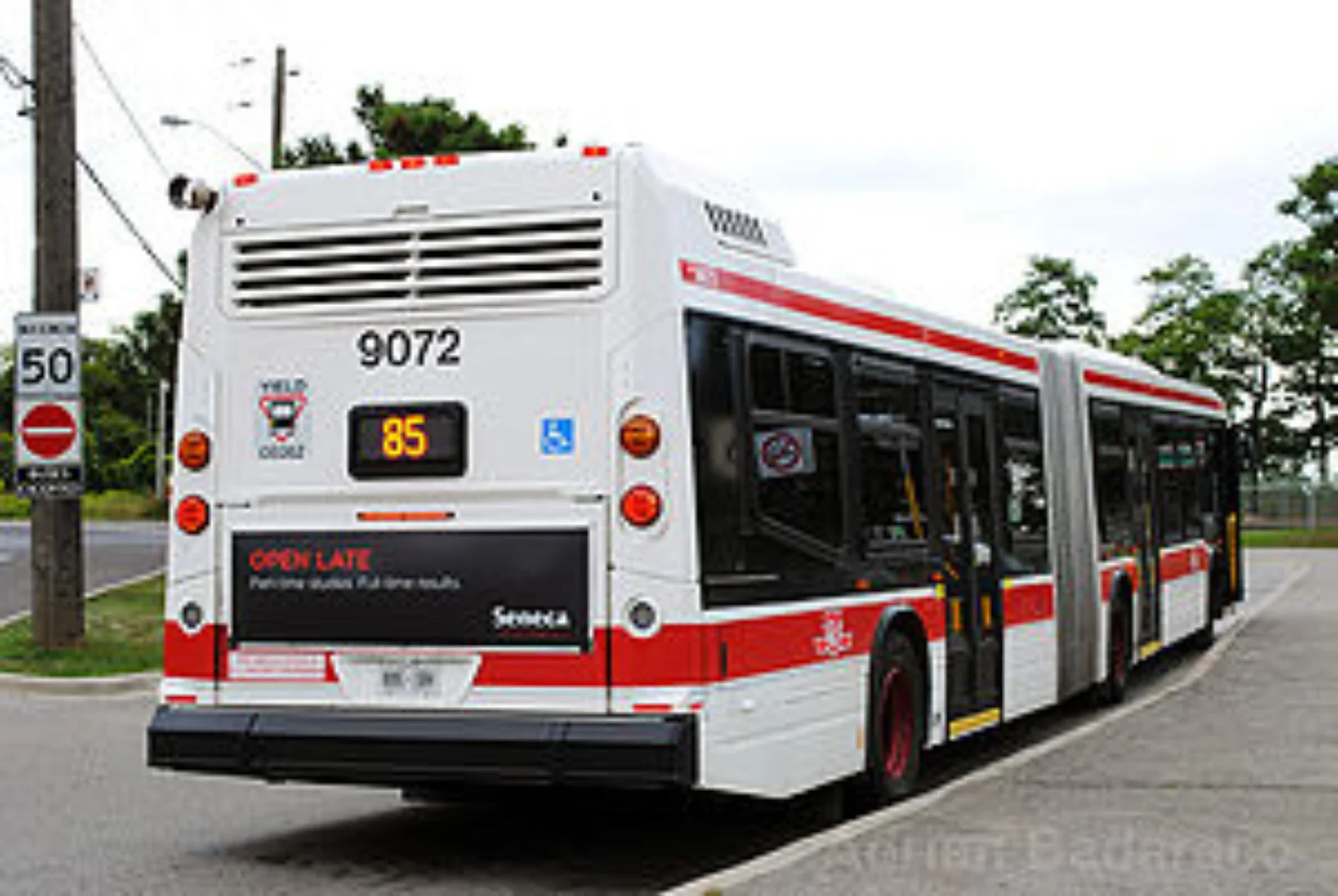 Nova Bus LFS Transit Bus Driver Door Window