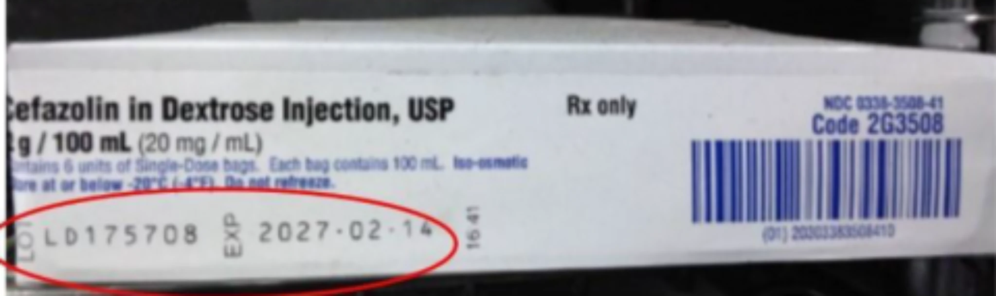 Cefazolin in Dextrose Injection 2g/100mL