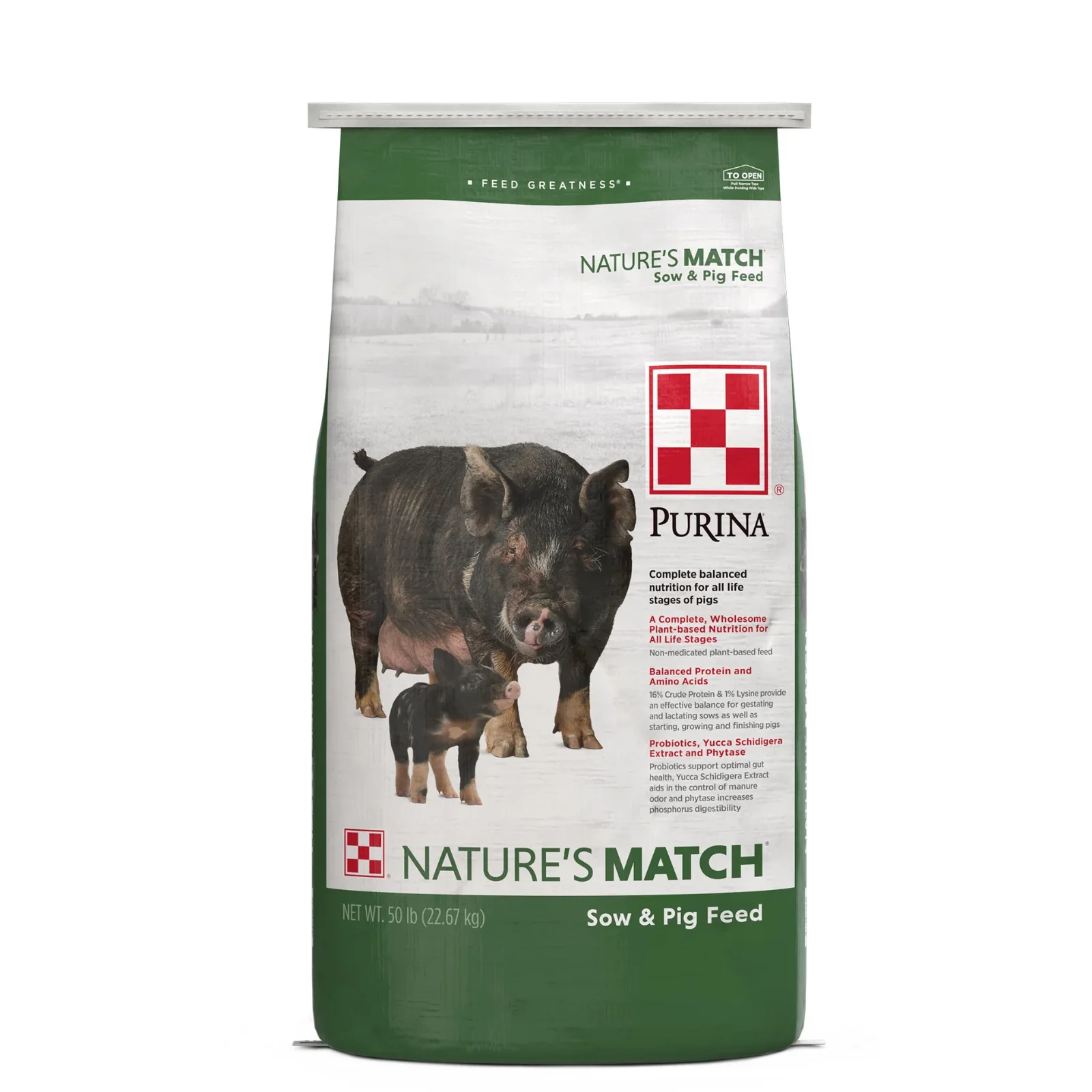 Purina Nature's Match Sow & Pig Complete Feed