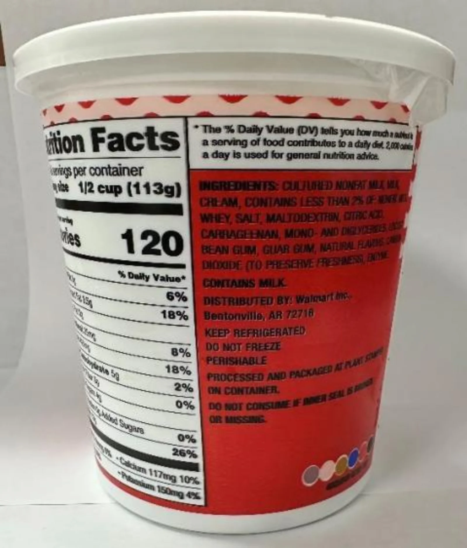 Great Value Fat Free Cottage Cheese