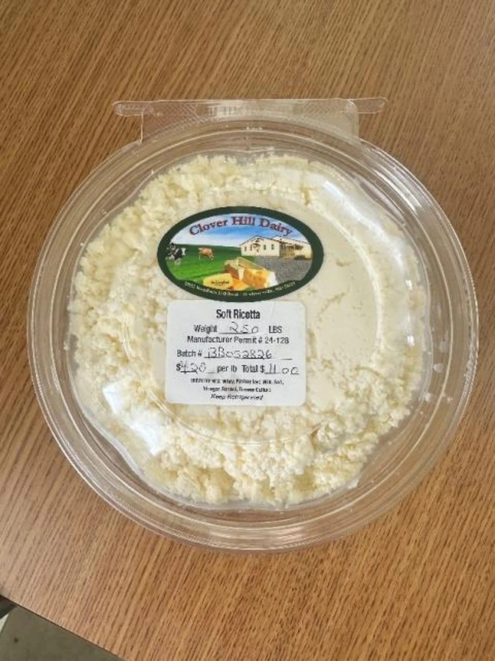 Clover Hill Dairy Soft Ricotta/Requeson Cheese