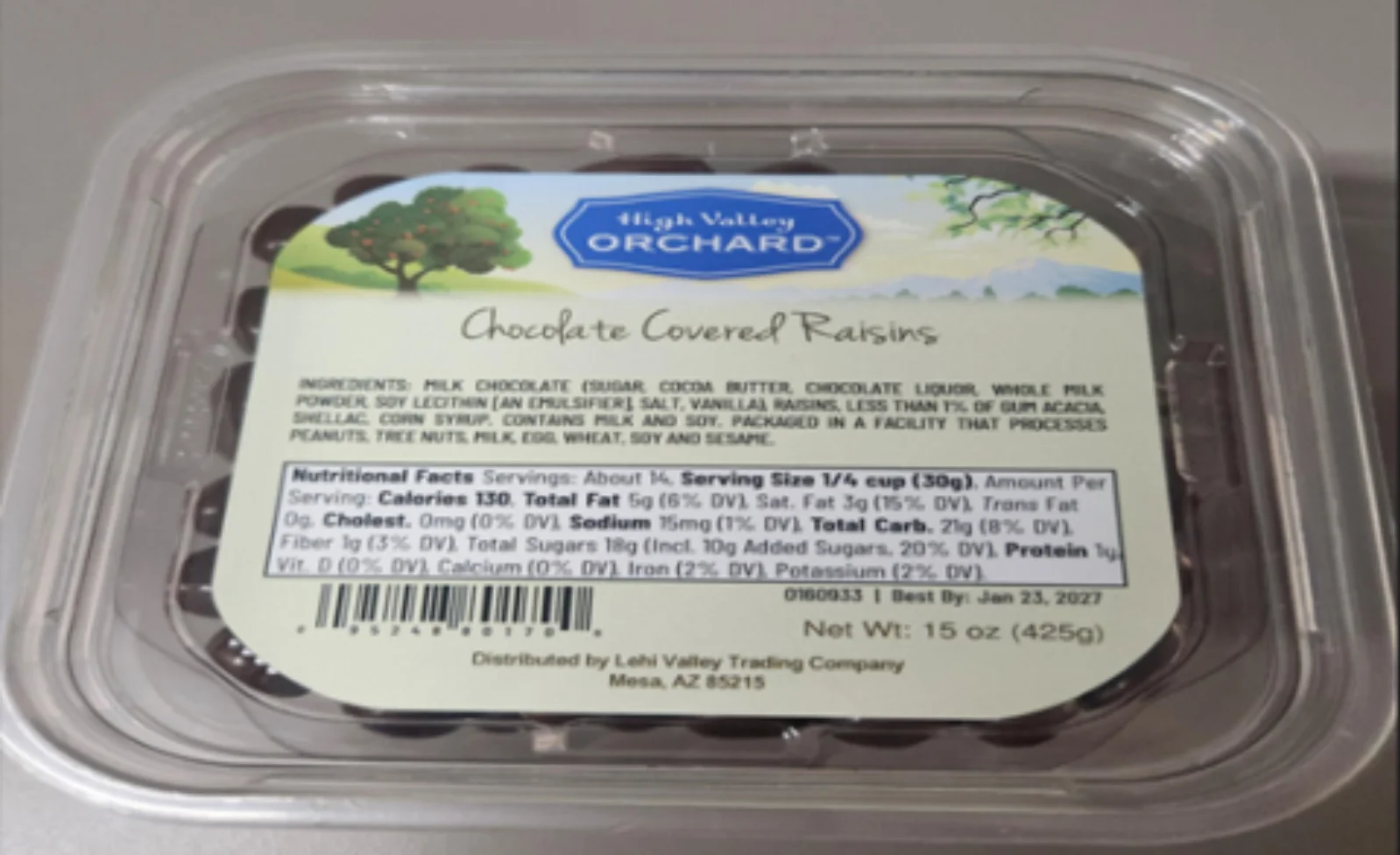 High Valley Orchard Chocolate Covered Raisins