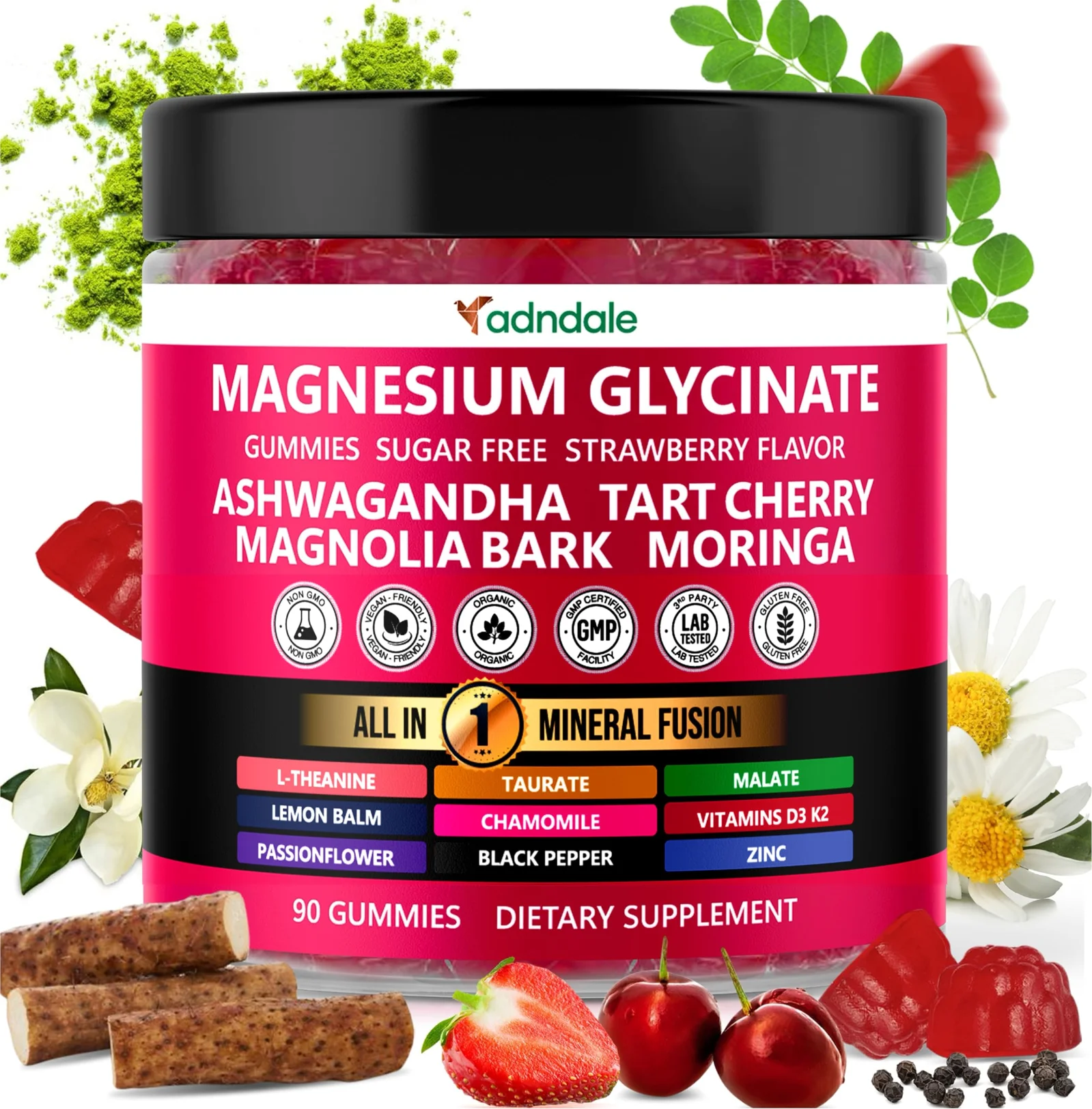Adndale Magnesium Glycinate Gummies