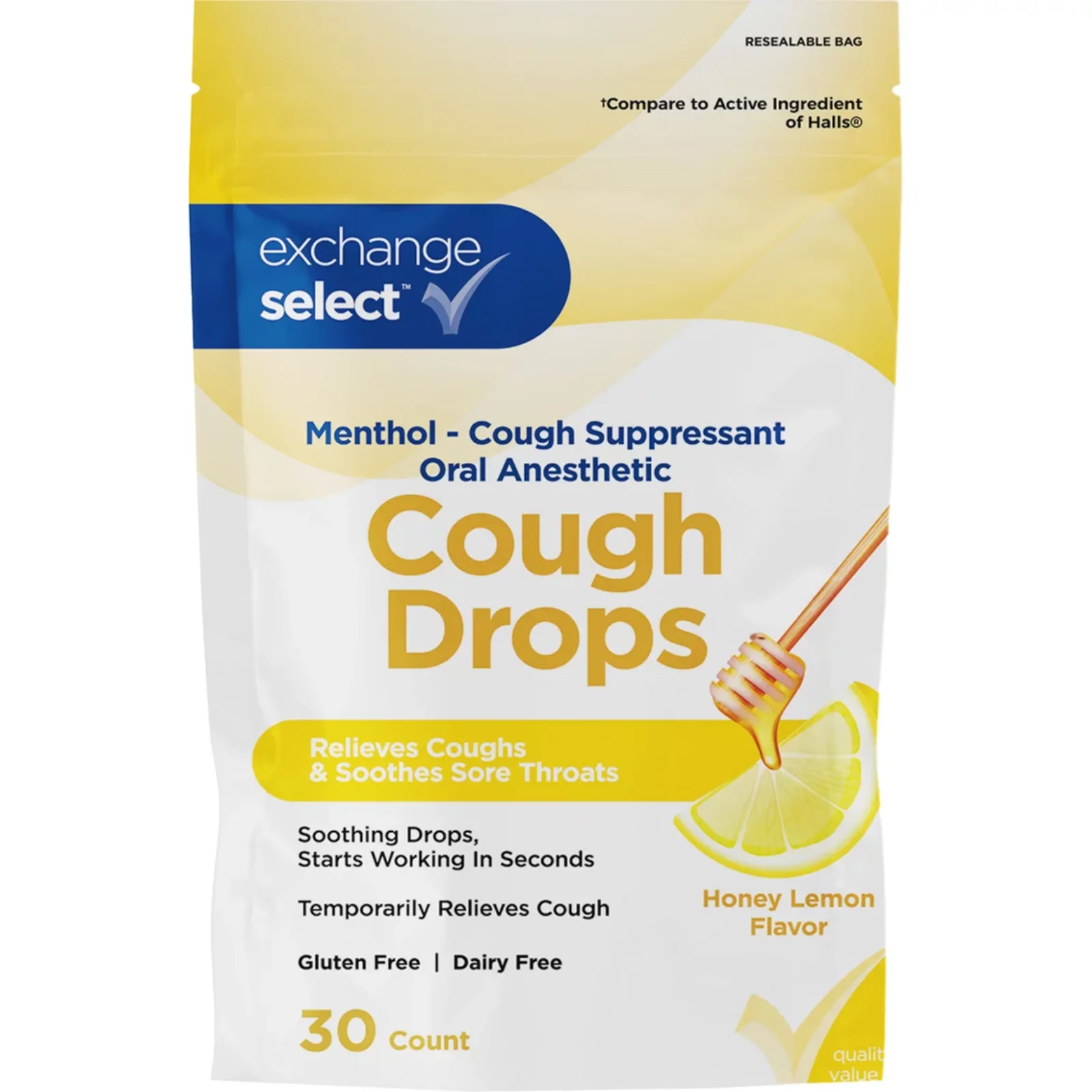 Exchange Select Honey Lemon Cough Drops