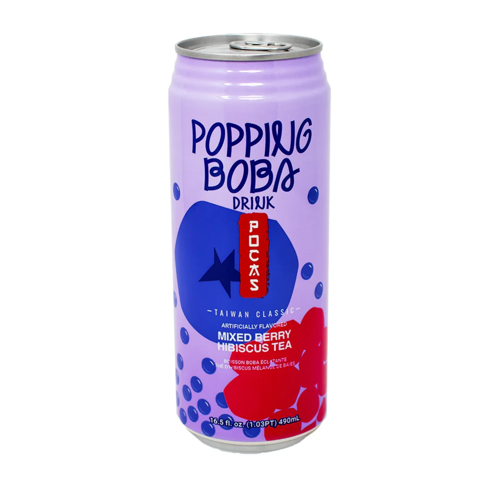 Popping Boba RTD Mixed Berry Hibiscus Tea