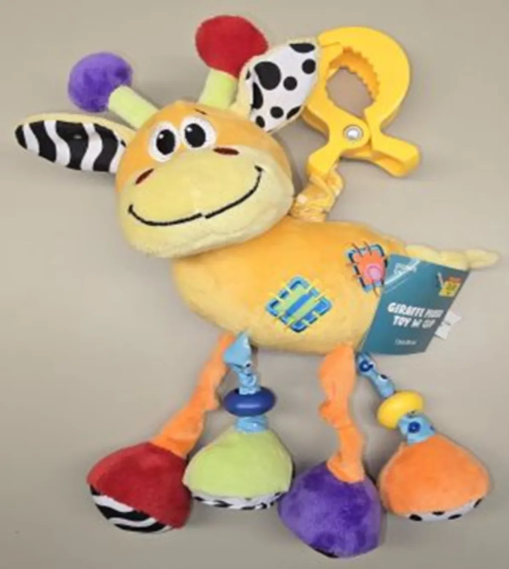 Hobby Lobby Giraffe and Llama Plush Toys with Clips